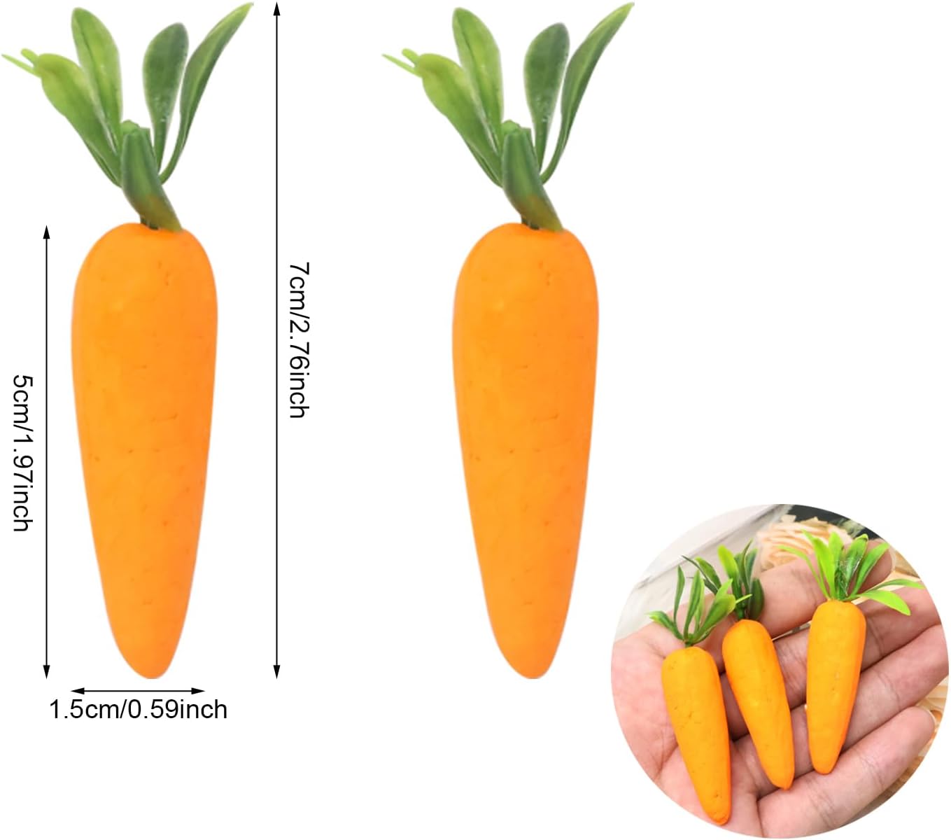 Honbay 24PCS Artificial Carrot Decorations
