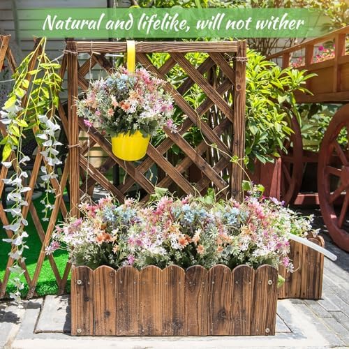 Riceshoot 24 Pcs Artificial Daisy Wildflowers for Home Decor