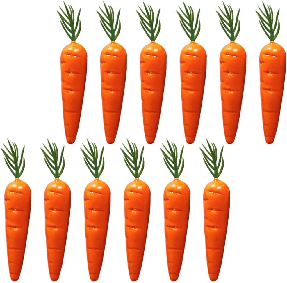 25pcs Easter Carrots Artificial Decorations for Home Party DIY