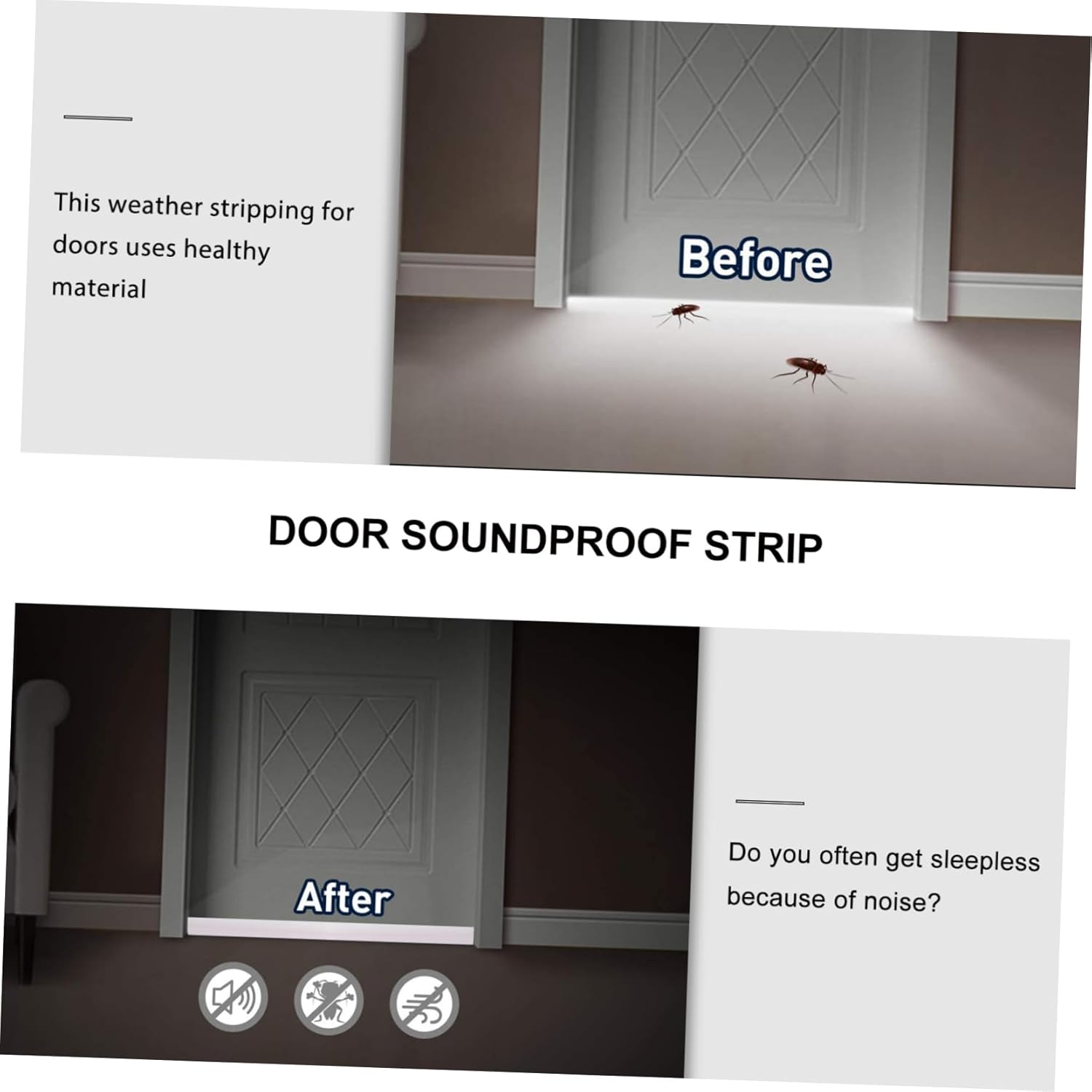 ARTIBETTER Door Bottom Seal Strip Soundproofing Tape