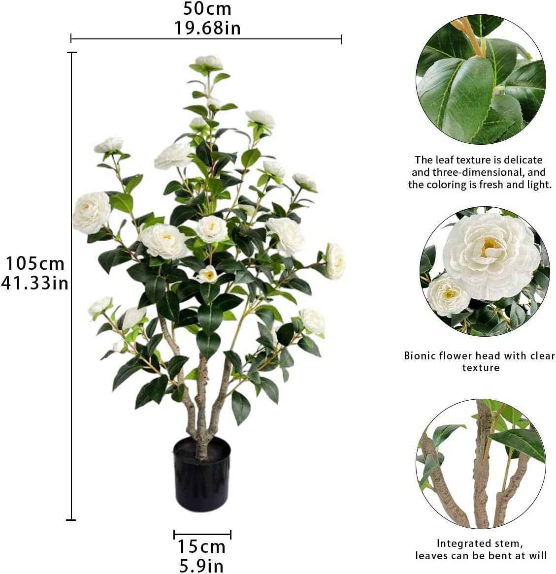 Artificial Camellia Tree 34ft White