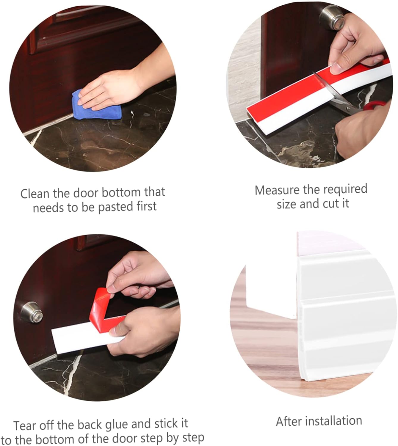 ARTIBETTER Door Bottom Seal Strip Soundproofing Tape