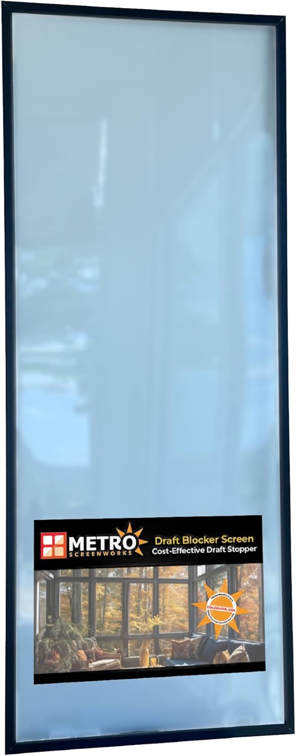 Metro Screenworks Draft Blocker - Custom Size Vinyl Window Screen