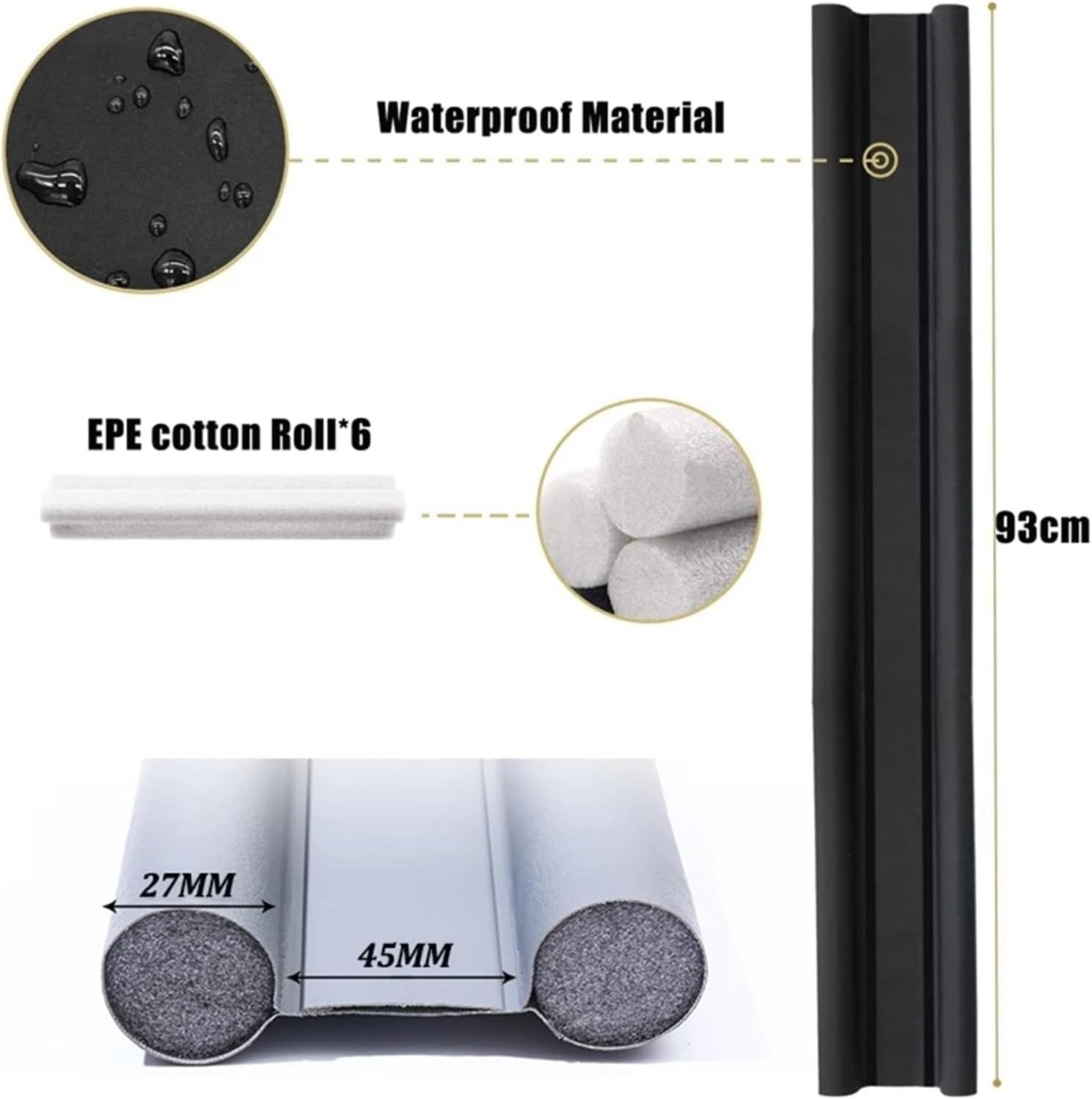 Jinghong 93cm EVA Door Bottom Seal