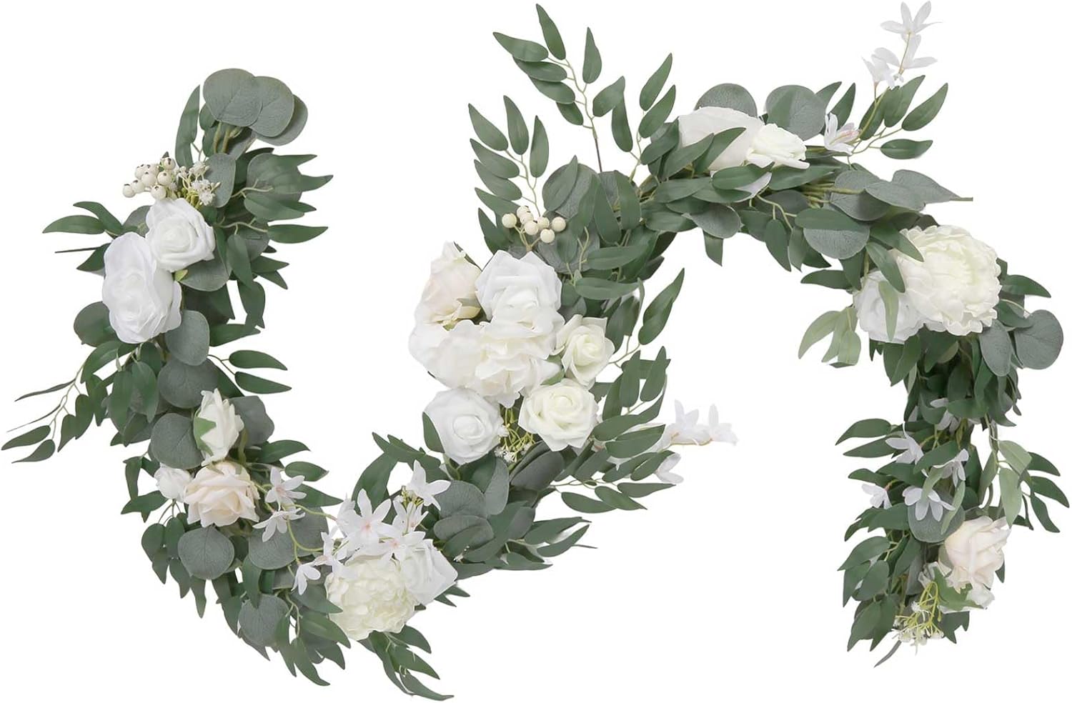 Flower Garland Wedding Backdrop Decor 6 Ft Eucalyptus Rose