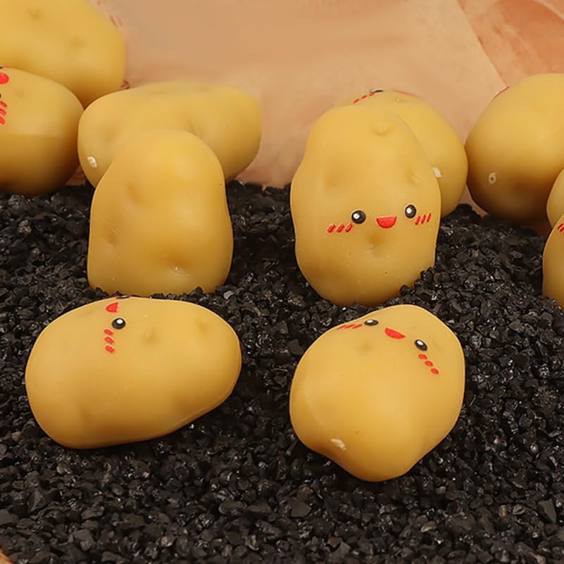 30pcs Mini Resin Potato Decor for Graduates and Crafts