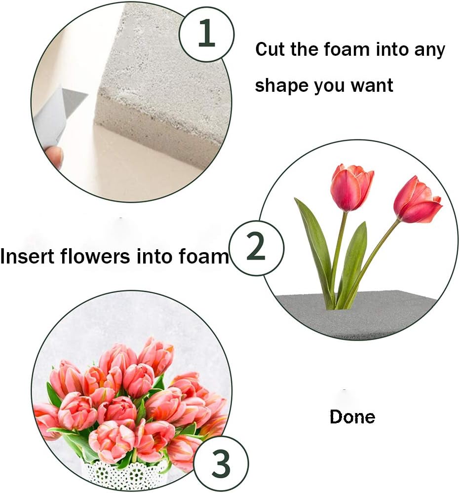 CCINEE Dry Floral Foam Bricks Pack of 5