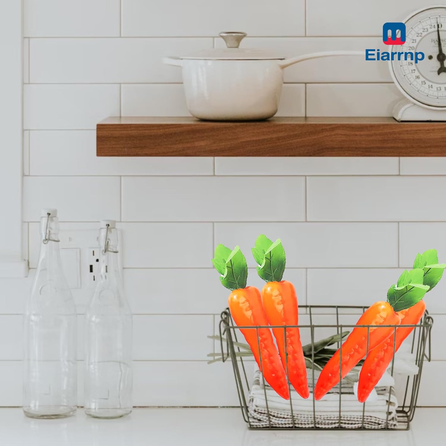4 Pcs Artificial Carrots for Home Kitchen Decor