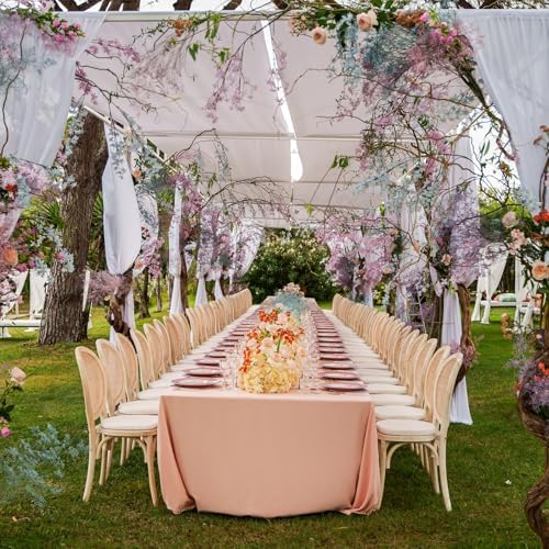 MECCANIXITY Artificial Dried Babys Breath Flowers 17 Inch Light Pink 3 Pcs
