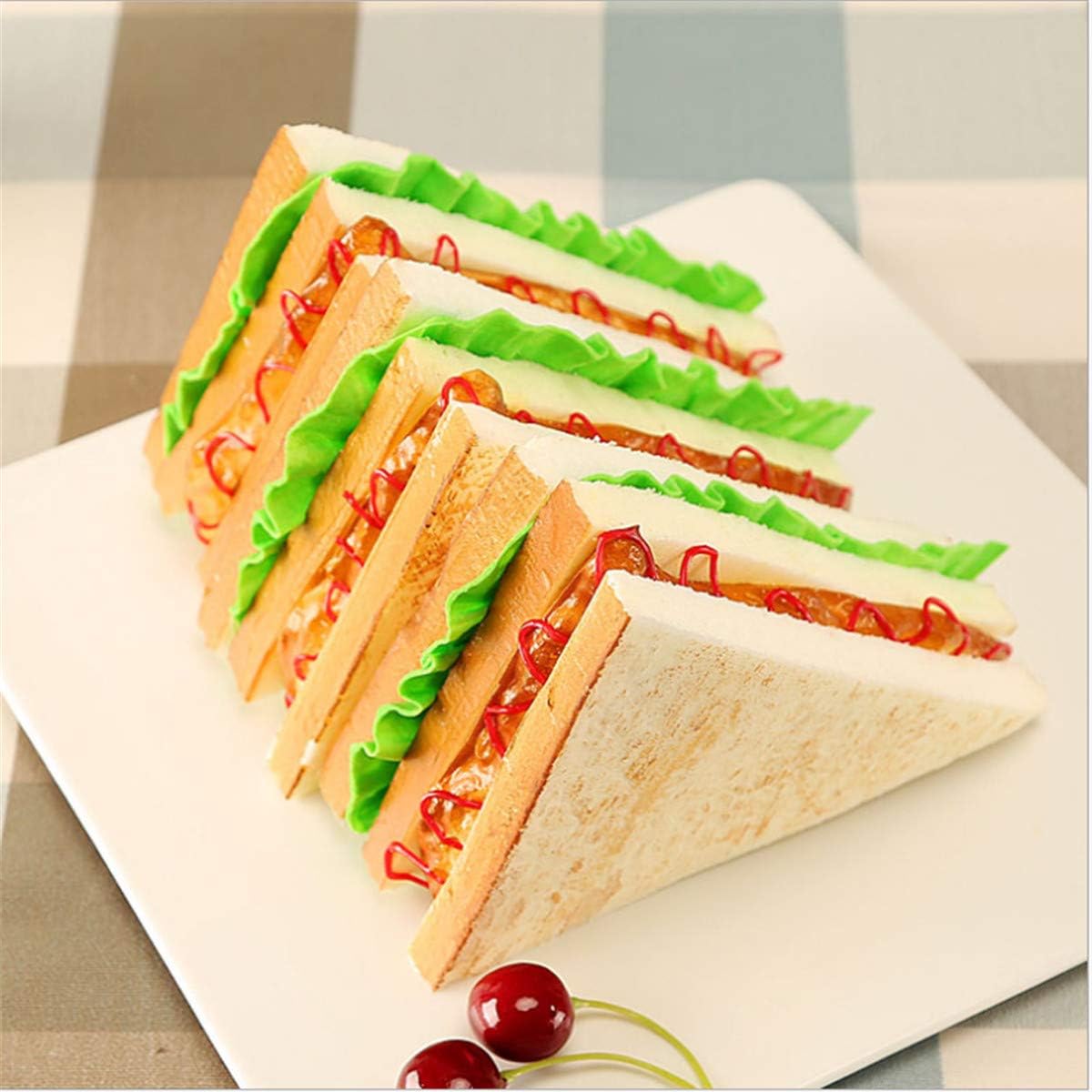 Zzooi Realistic Artificial Vegetable Sandwich 1PCS