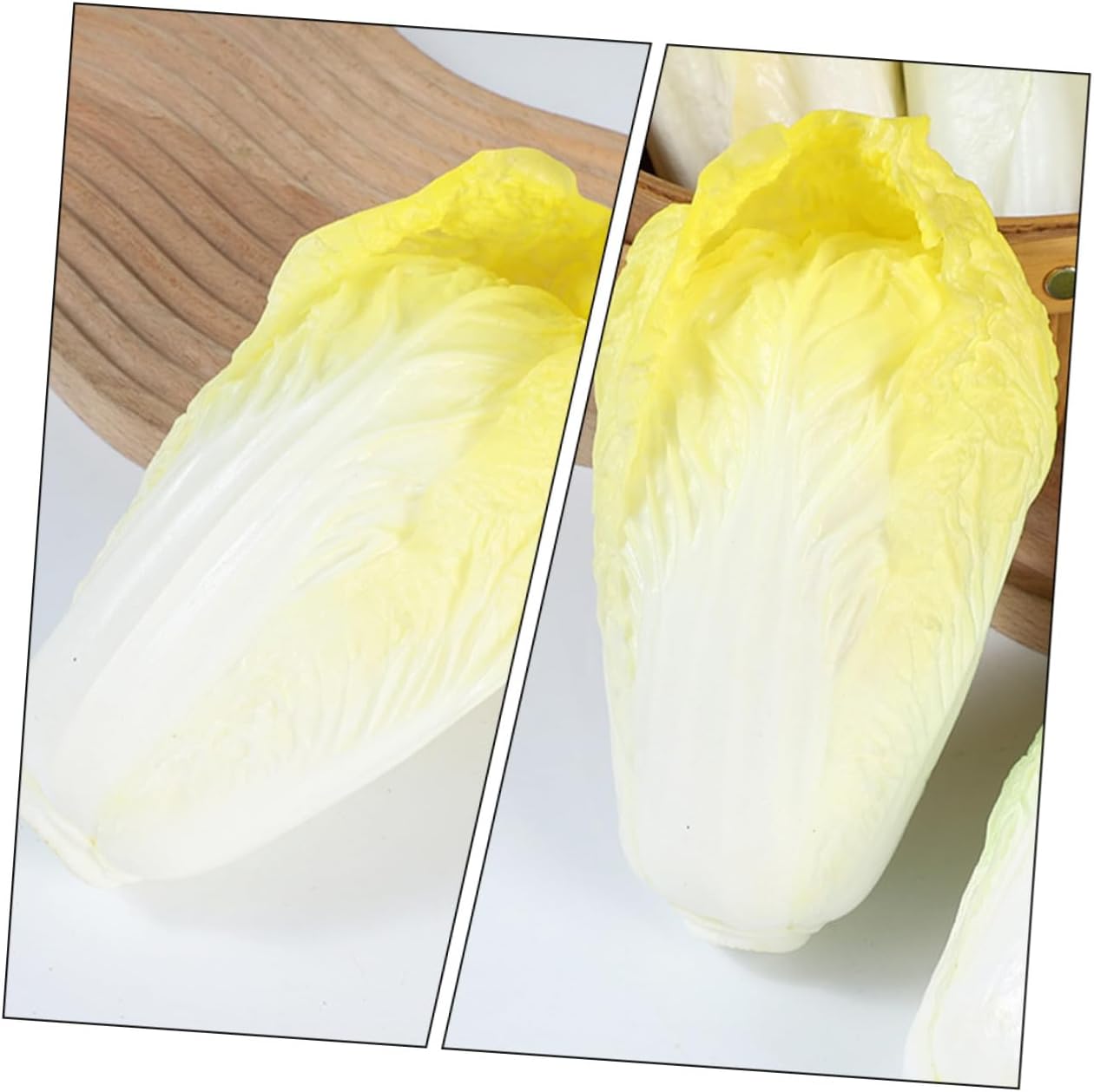 Lifelike Chinese Cabbage Artificial Decor for Kitchen Display