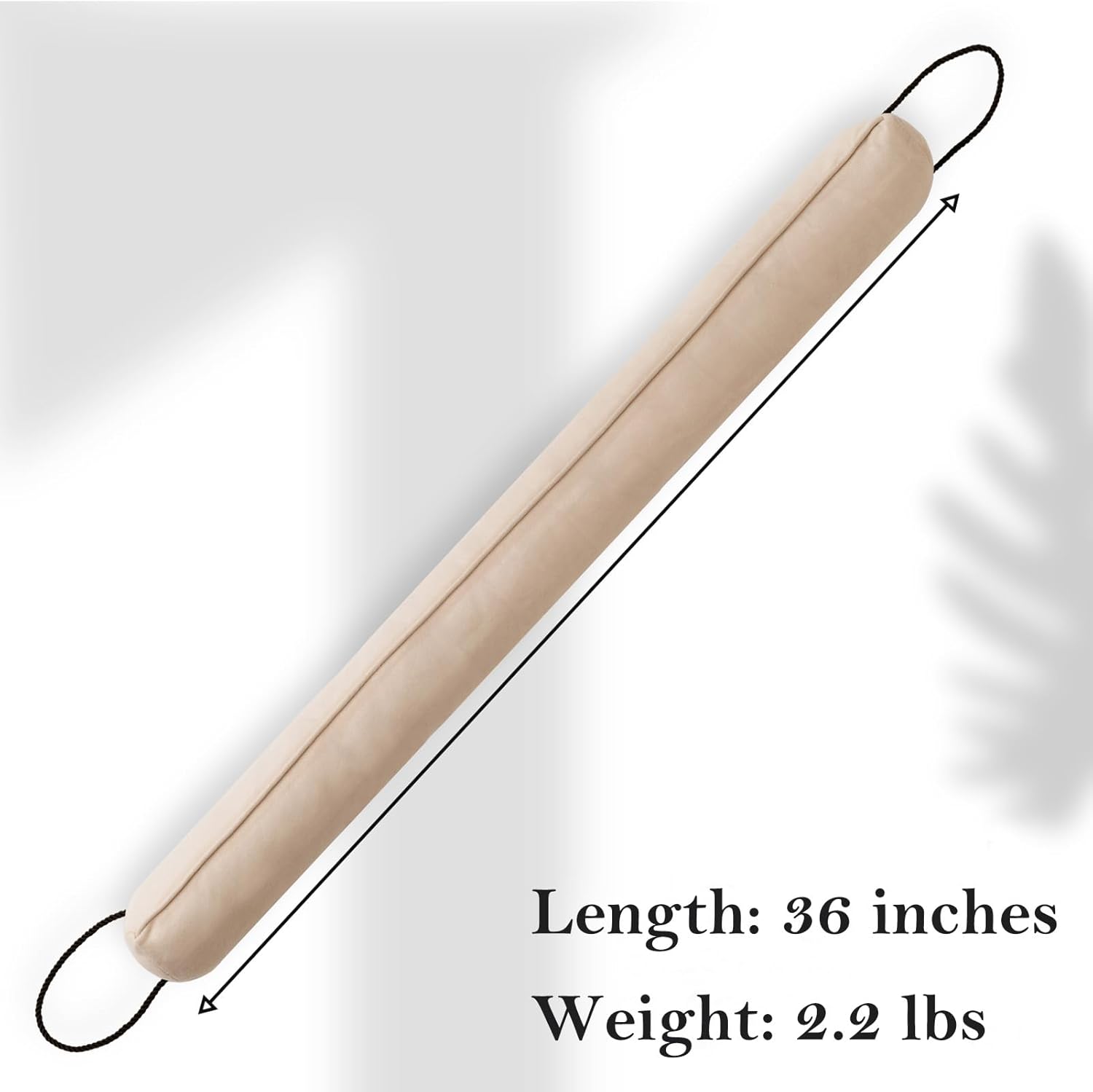 36 Inch Door Draft Stopper with Reusable Cover All-Season Insulation Seal