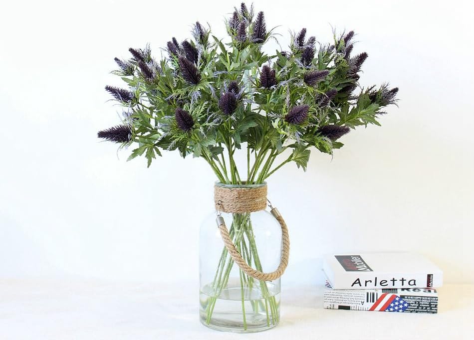 Artificial Thistle Eryngo Flowers for Wedding Decor