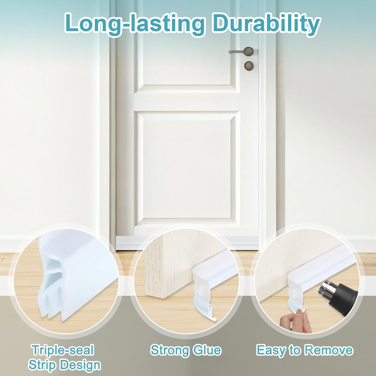 Uxcell 2 Pack Door Draft Stopper White Orange