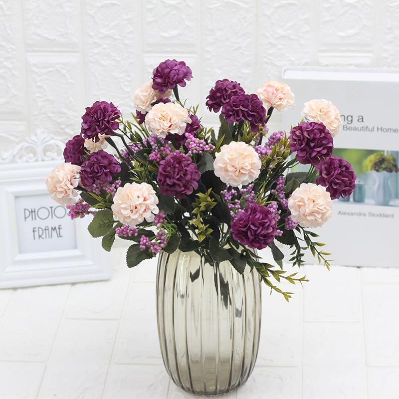 Gray Artificial Flower Bouquet for Home Decor