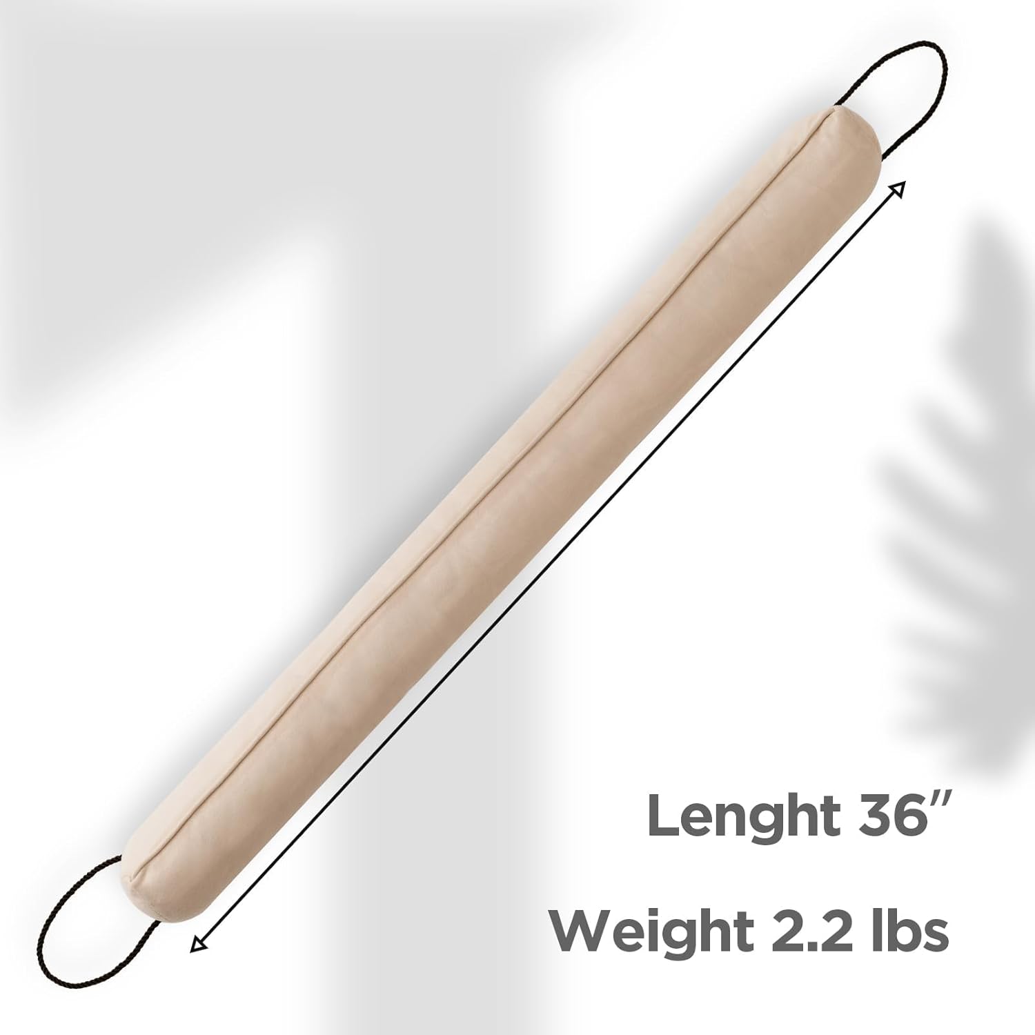 Sunolga 2 Pack 36 Inch Weighted Door Draft Stopper Beige
