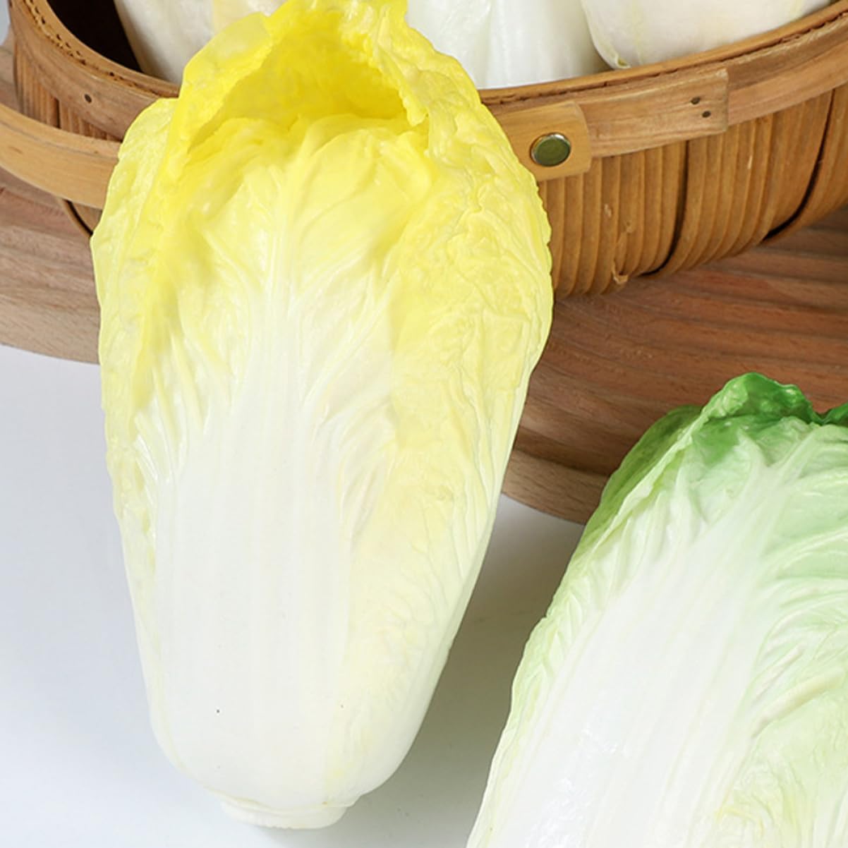 Happyyami Artificial Vegetables Realistic Chinese Cabbage Decor