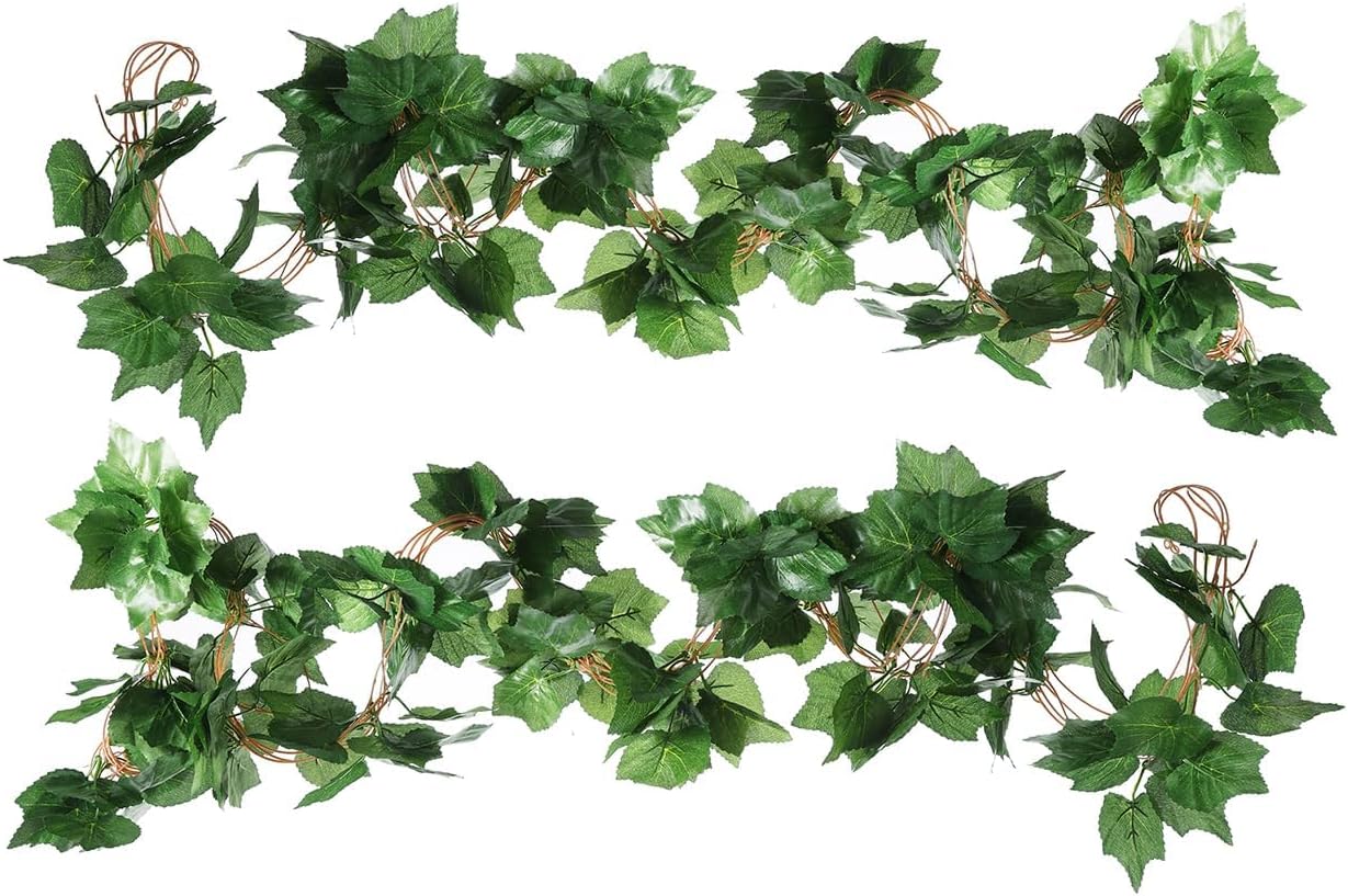91 Foot 12 Strands Artificial Grape Vine Garland for Home Wedding Party