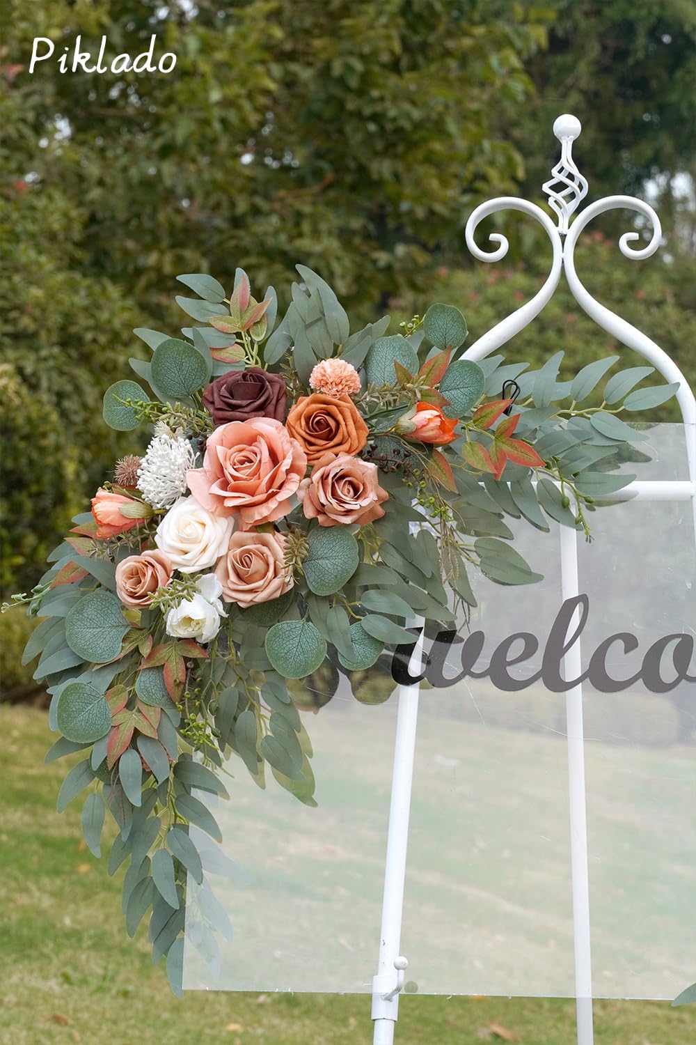 Faux Flower Swag Set of 2 for Wedding Welcome Signs 1