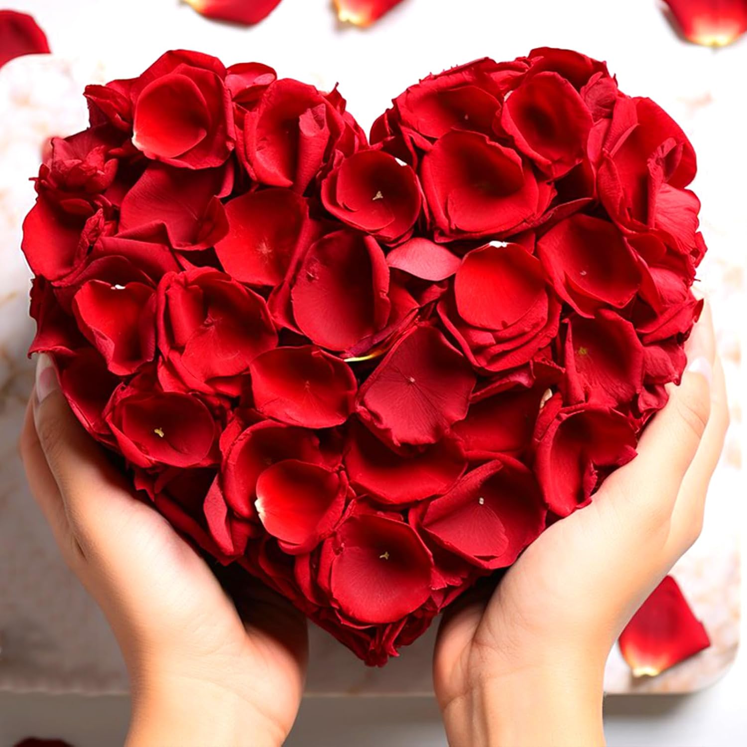 240PCS Real Red Rose Petals Confetti for Weddings and Celebrations