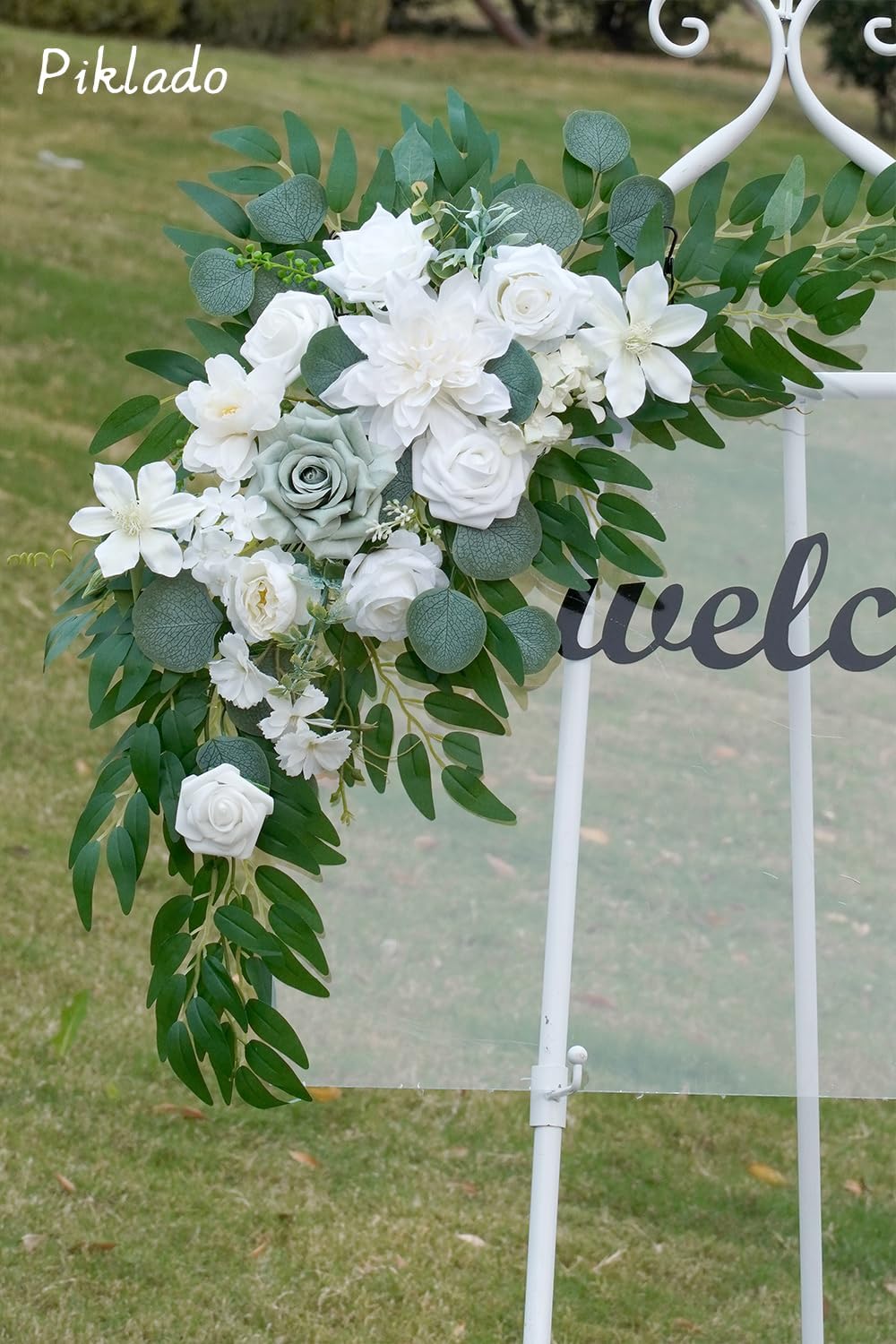Faux Flower Swag Set of 2 for Wedding Welcome Signs