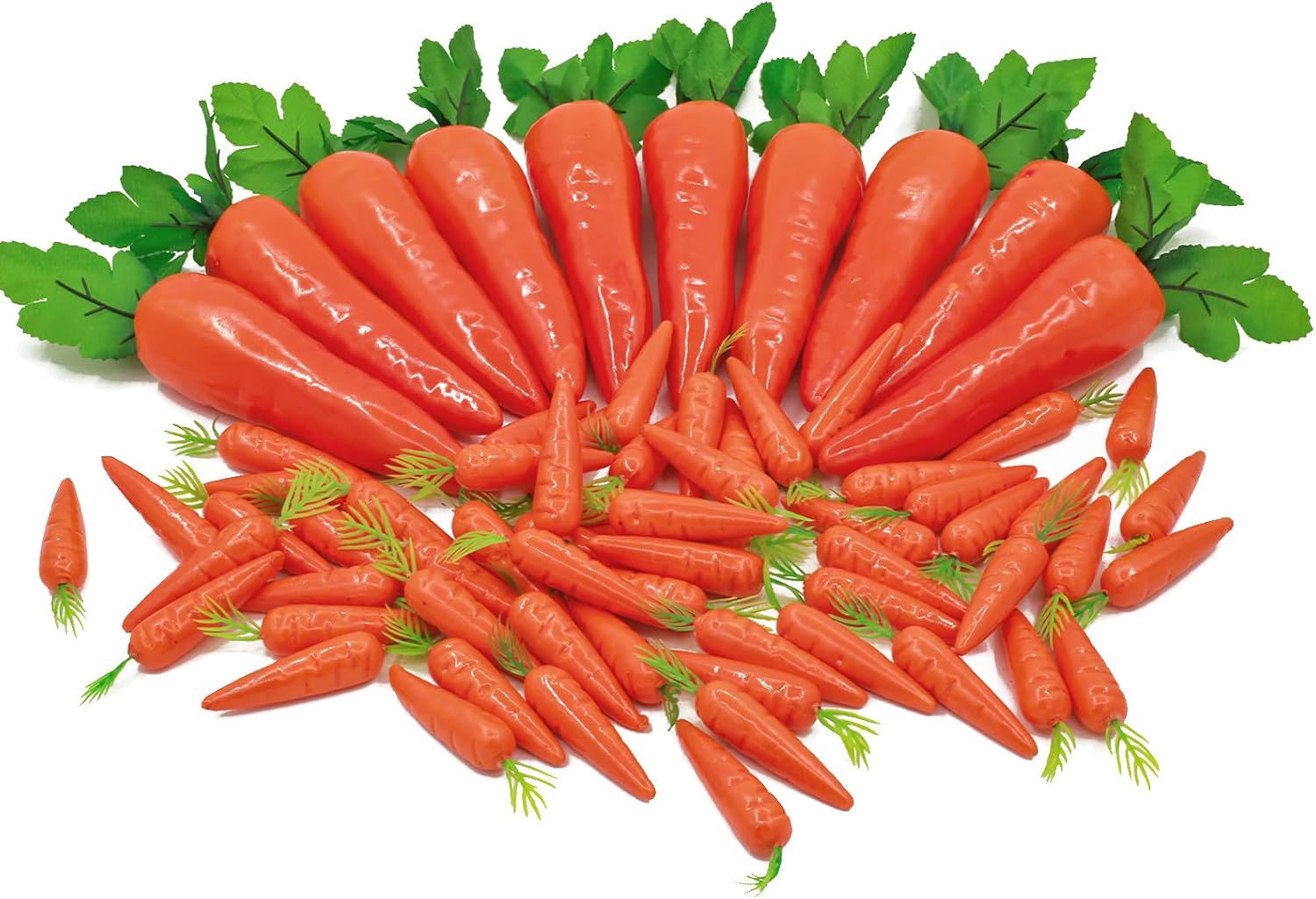 40pcs Fake Carrots Plastic Easter Decorations