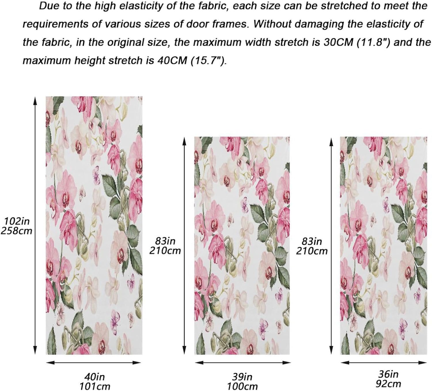 Susiyo Watercolor Orchid Halloween Door Cover
