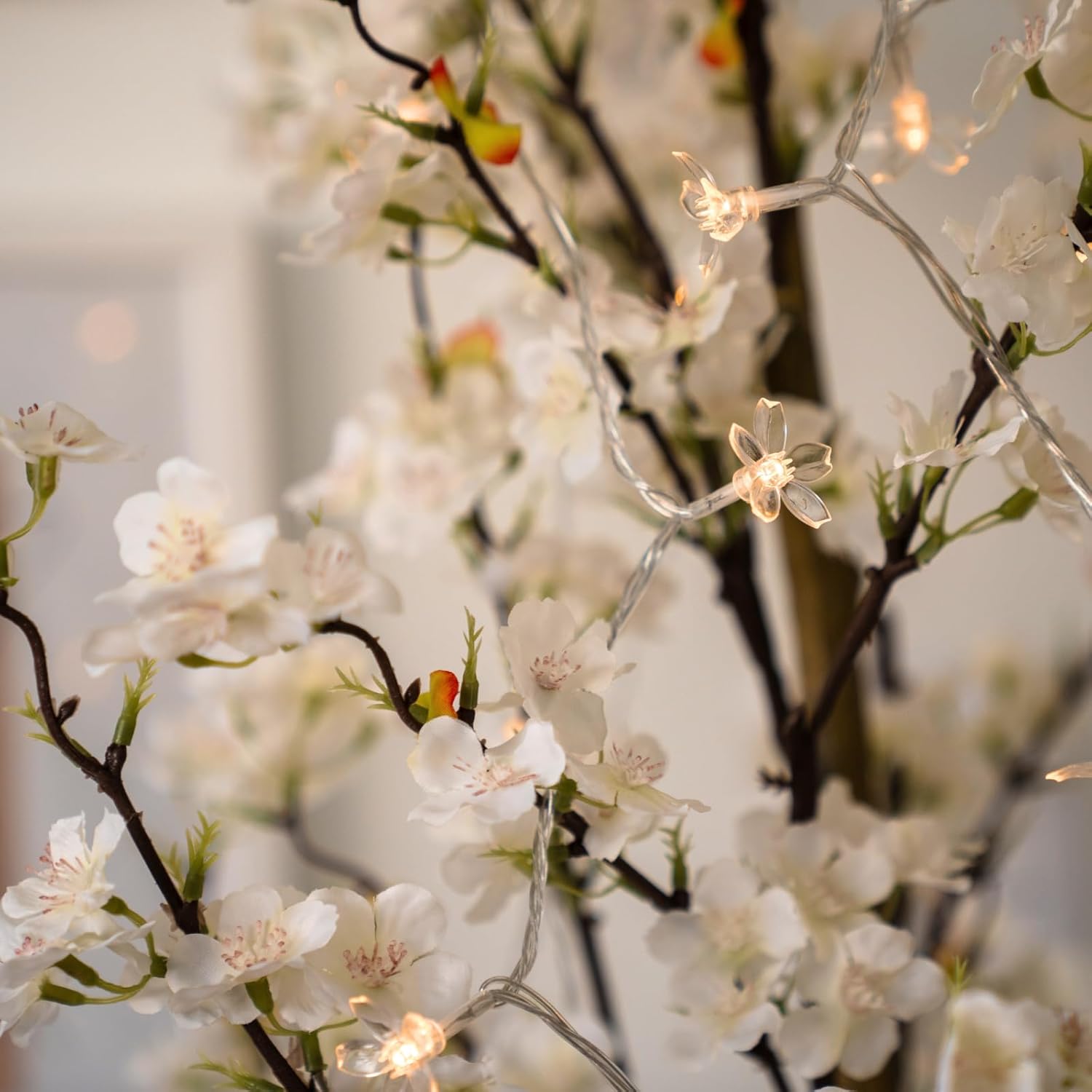 6ft Light Up Cherry Blossom Tree with Plant Basket