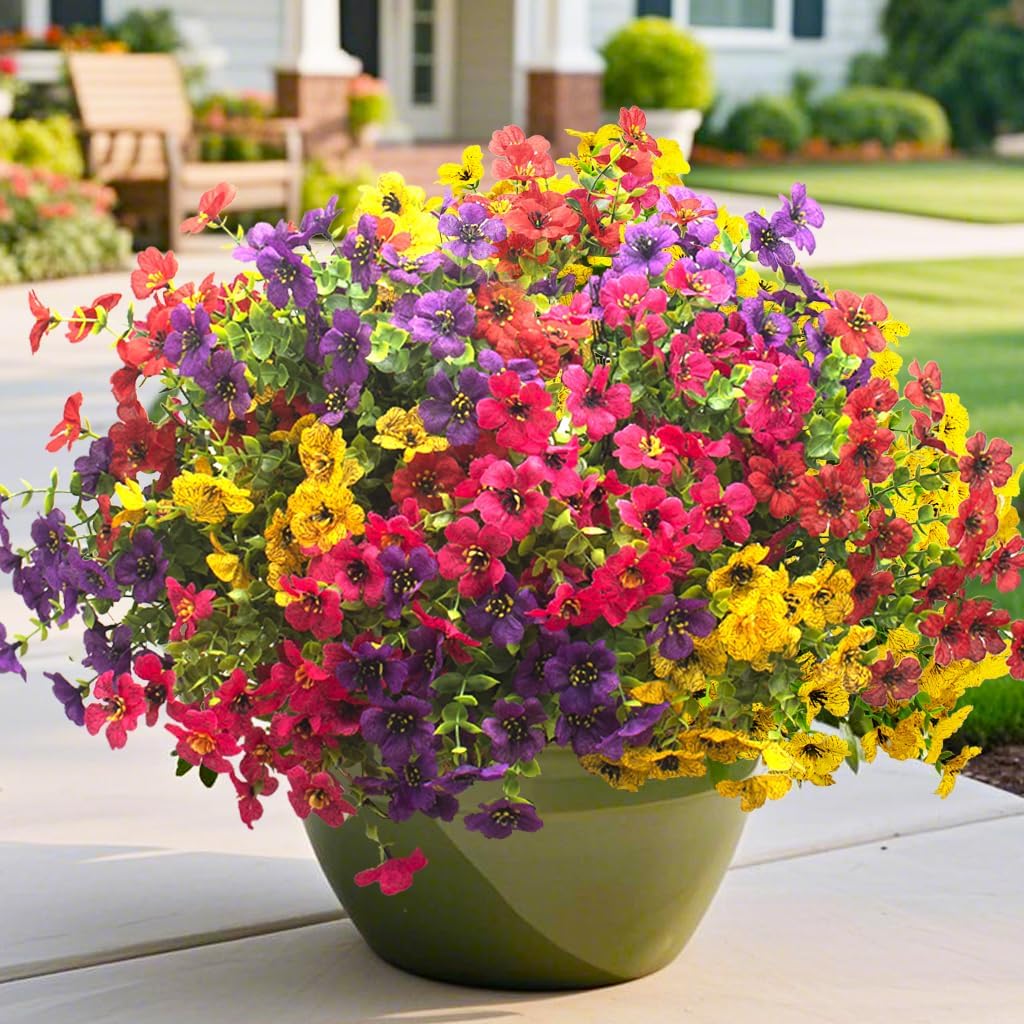 AITISOR 16 Packs Artificial Daisy Flowers Mix Color