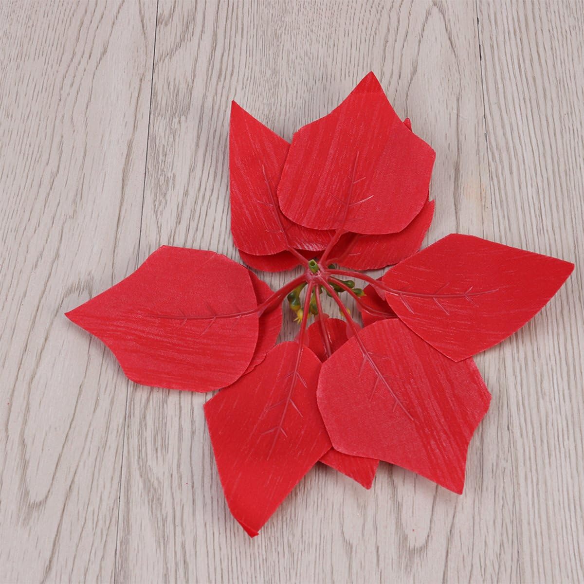 VORCOOL Artificial Poinsettia Flower Heads