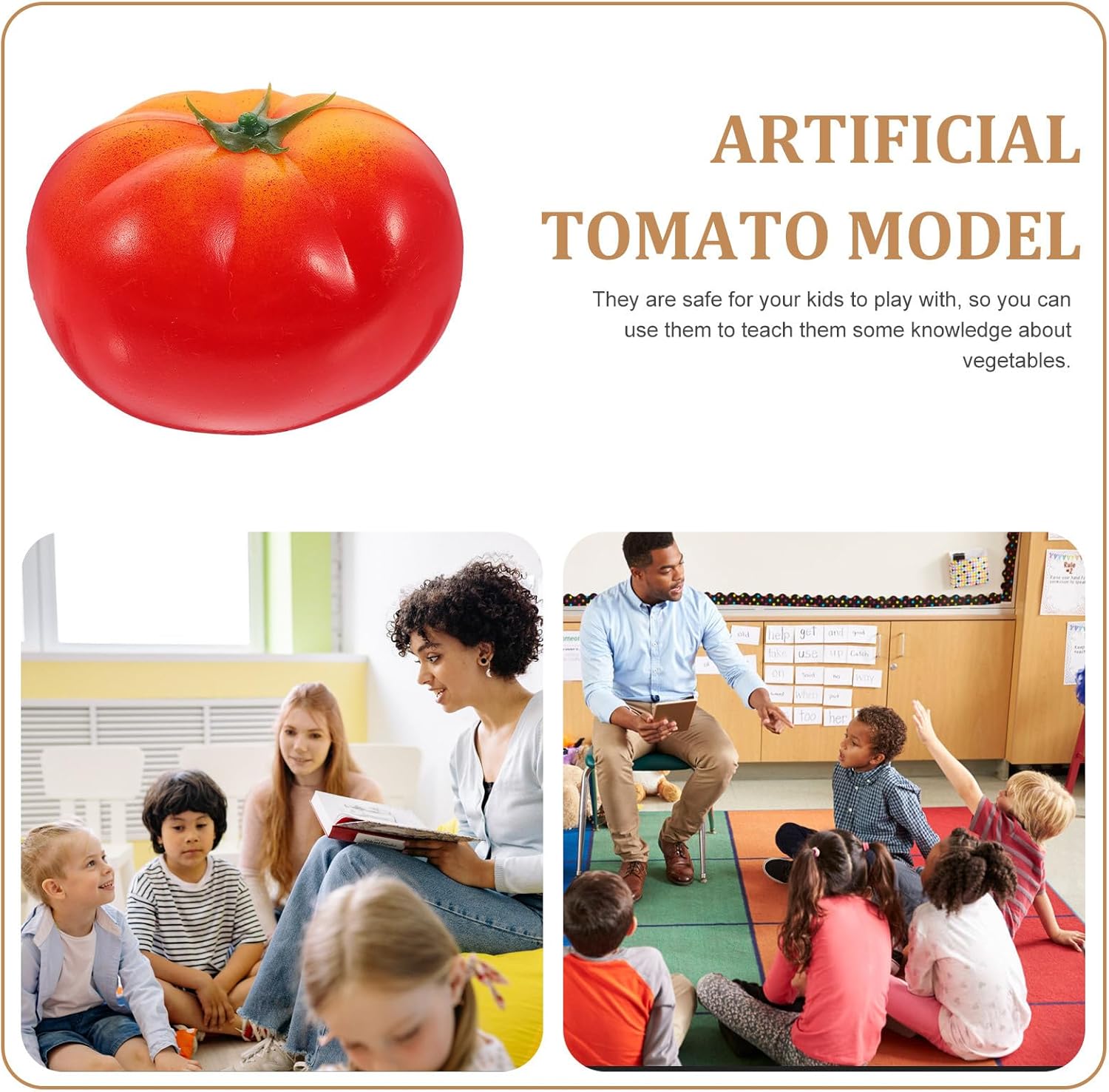 DECHOUS 4Pcs Artificial Tomatoes for Home Kitchen Decor