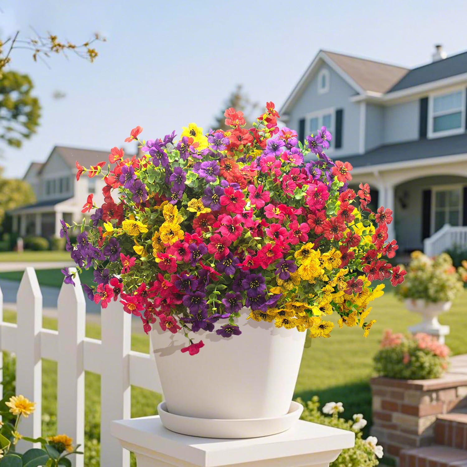 AITISOR 16 Packs Artificial Daisy Flowers Mix Color