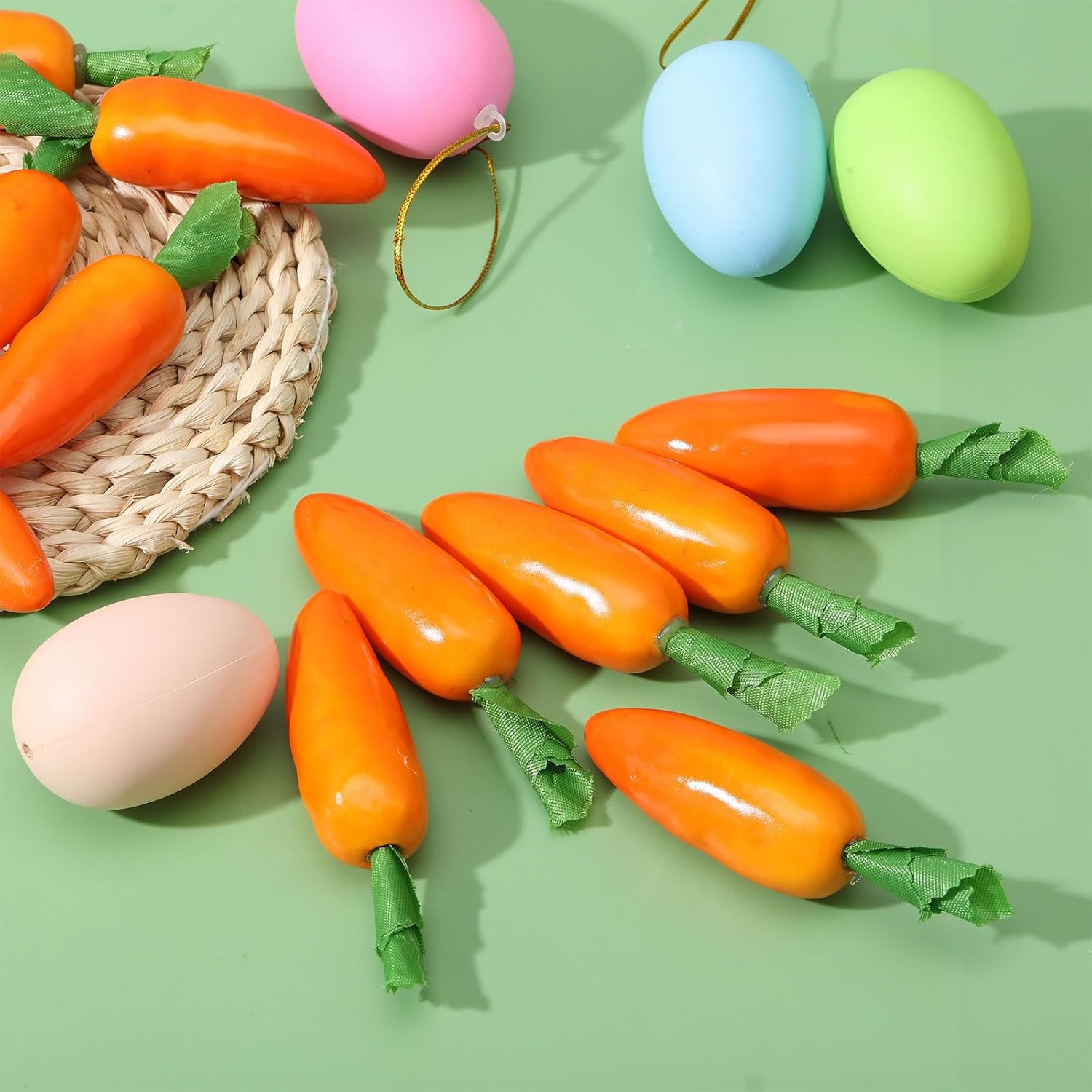 CHGCRAFT 25pcs Artificial Carrots for Easter Decor
