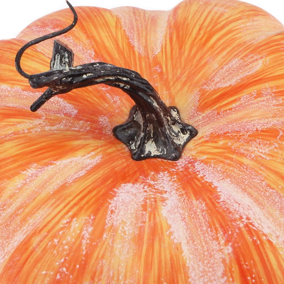 Woration Fake Pumpkin Decoration 84 Inch Yellow Artificial Vegetable