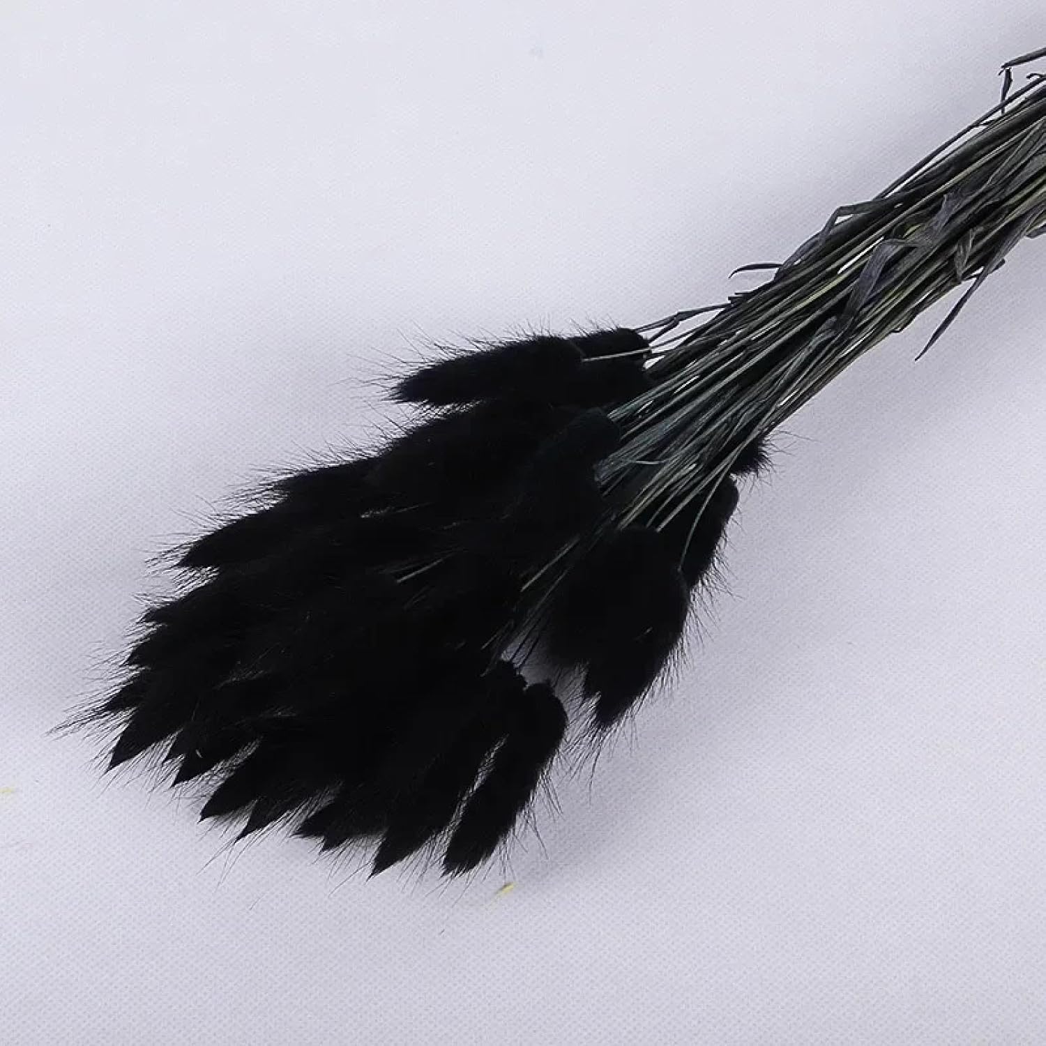 Fosangpushi Black Bunny Tail Dried Flowers Bouquet