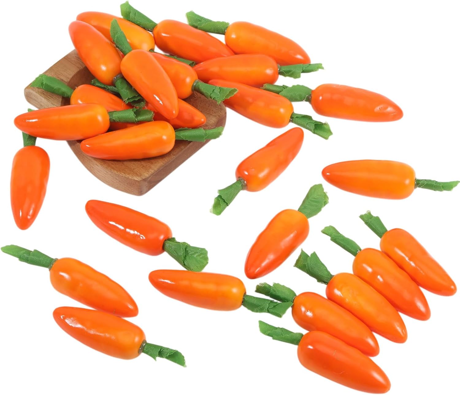 CHGCRAFT 25pcs Artificial Carrots for Easter Decor