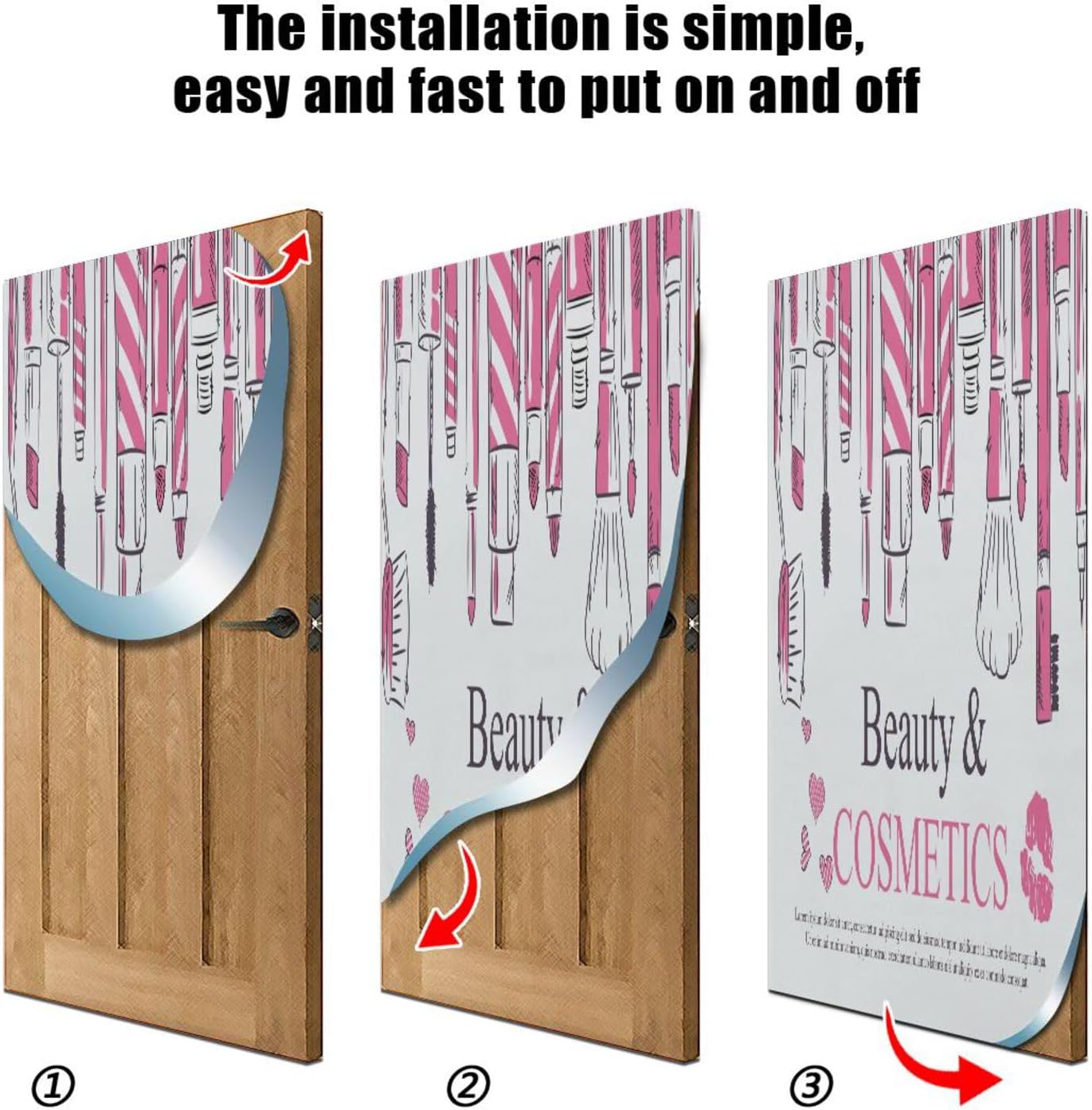 Susiyo Halloween Door Cover Stretch Fabric Door Decoration