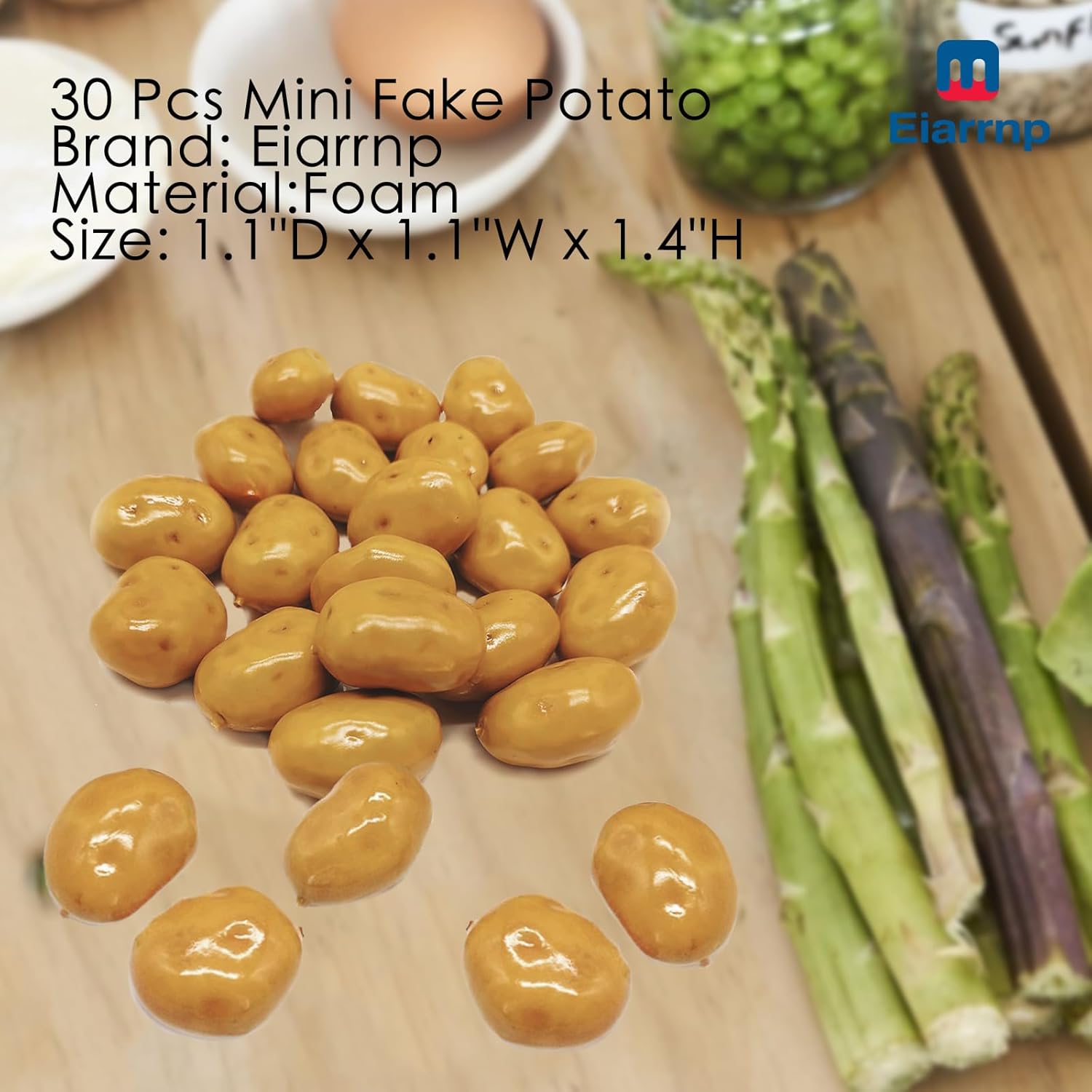 30 Pcs Mini Artificial Vegetables Potatos Decor