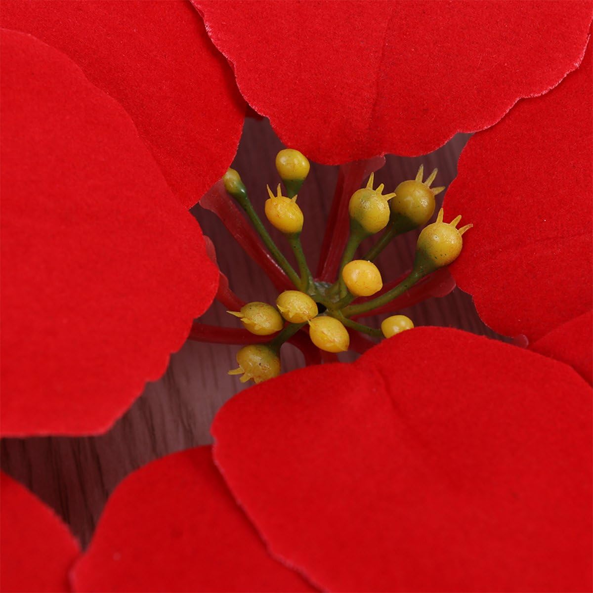VORCOOL Artificial Poinsettia Flower Heads
