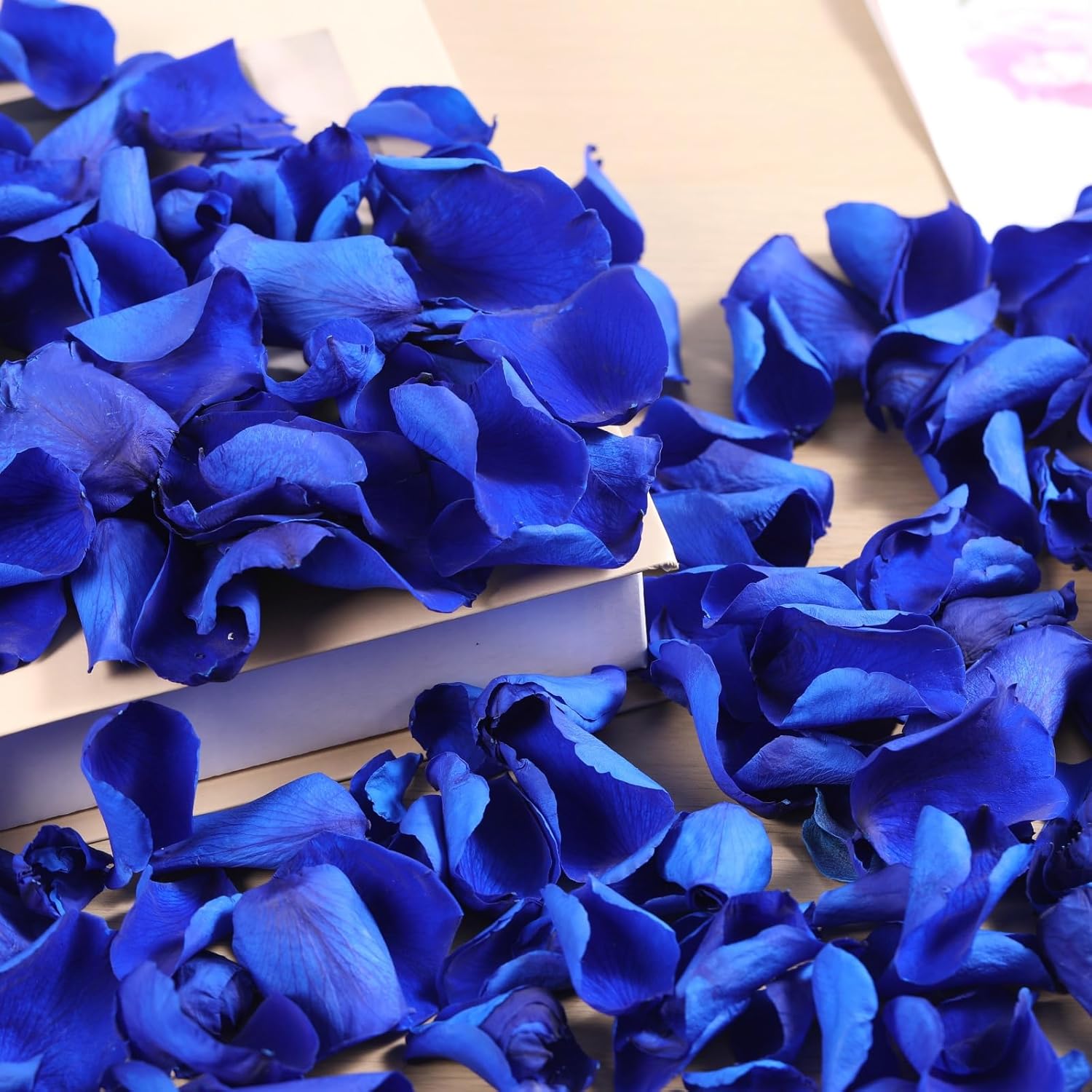 Tavkite Dried Blue Rose Petals for Wedding Decor