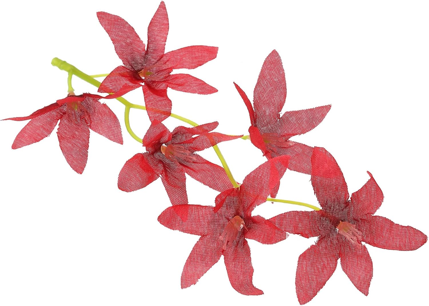 PATIKIL Red Artificial Orchid Flowers 12 Pcs Cylinder Vase Fillers
