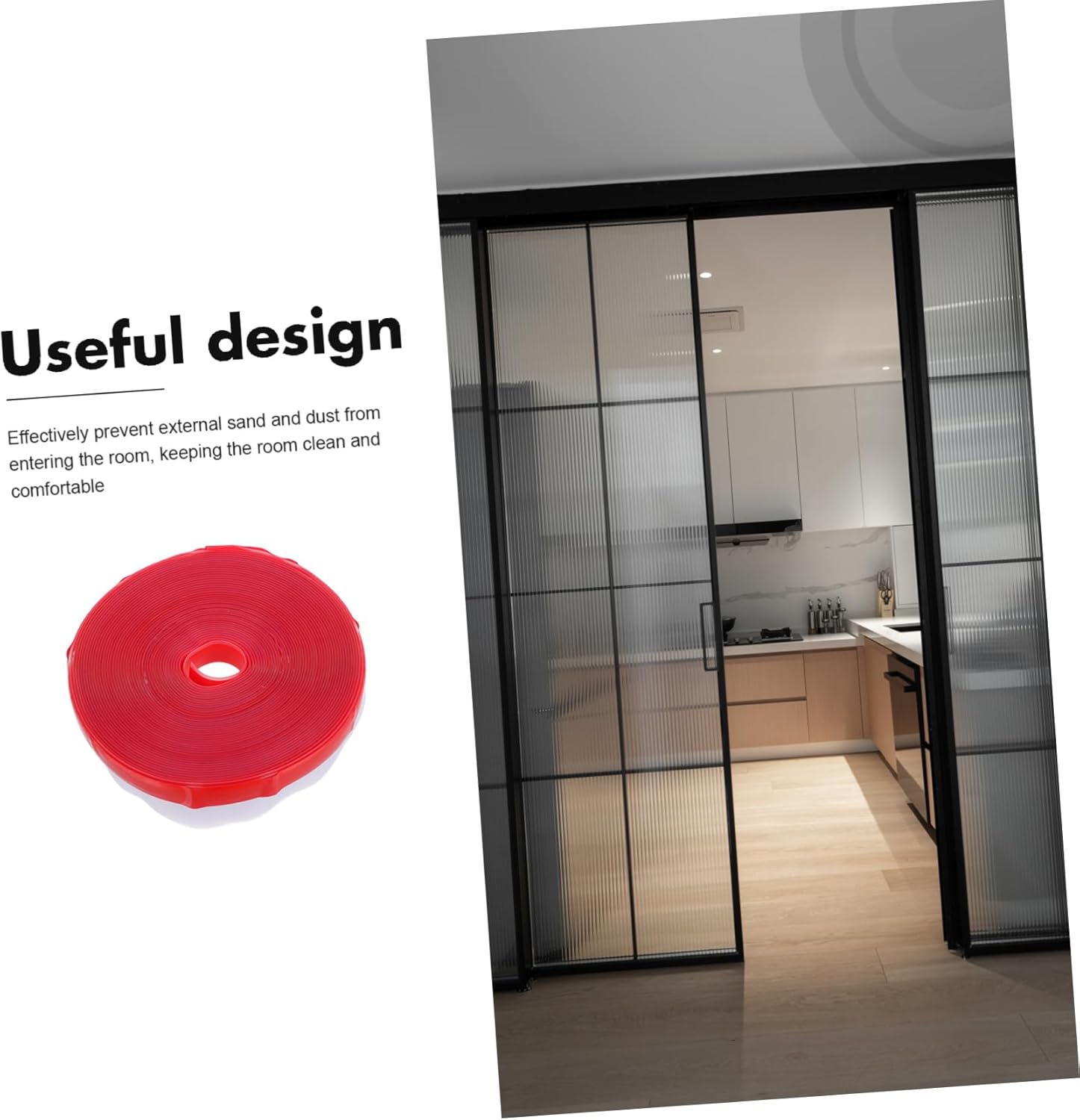 Homoyoyo Self-Adhesive Door Weatherstrip Seal Strip for Draft and Soundproofing
