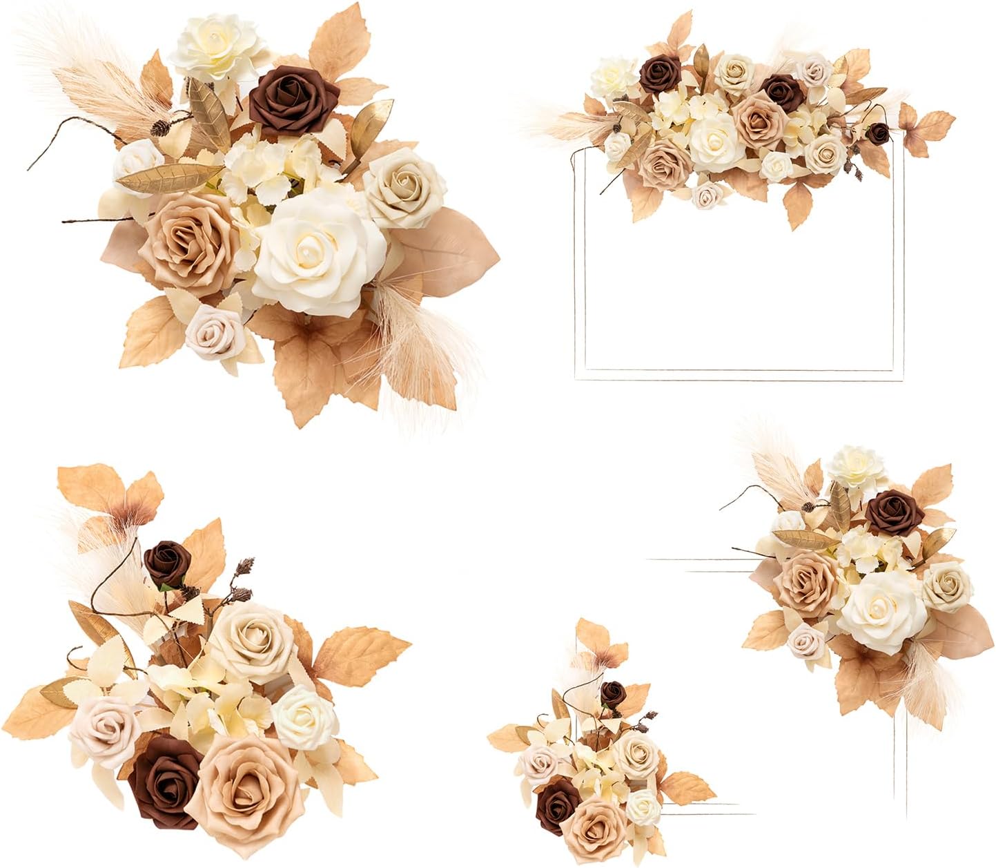 Lings Moment 2pc Fall Wedding Artificial Floral Swag Welcome Sign Garland