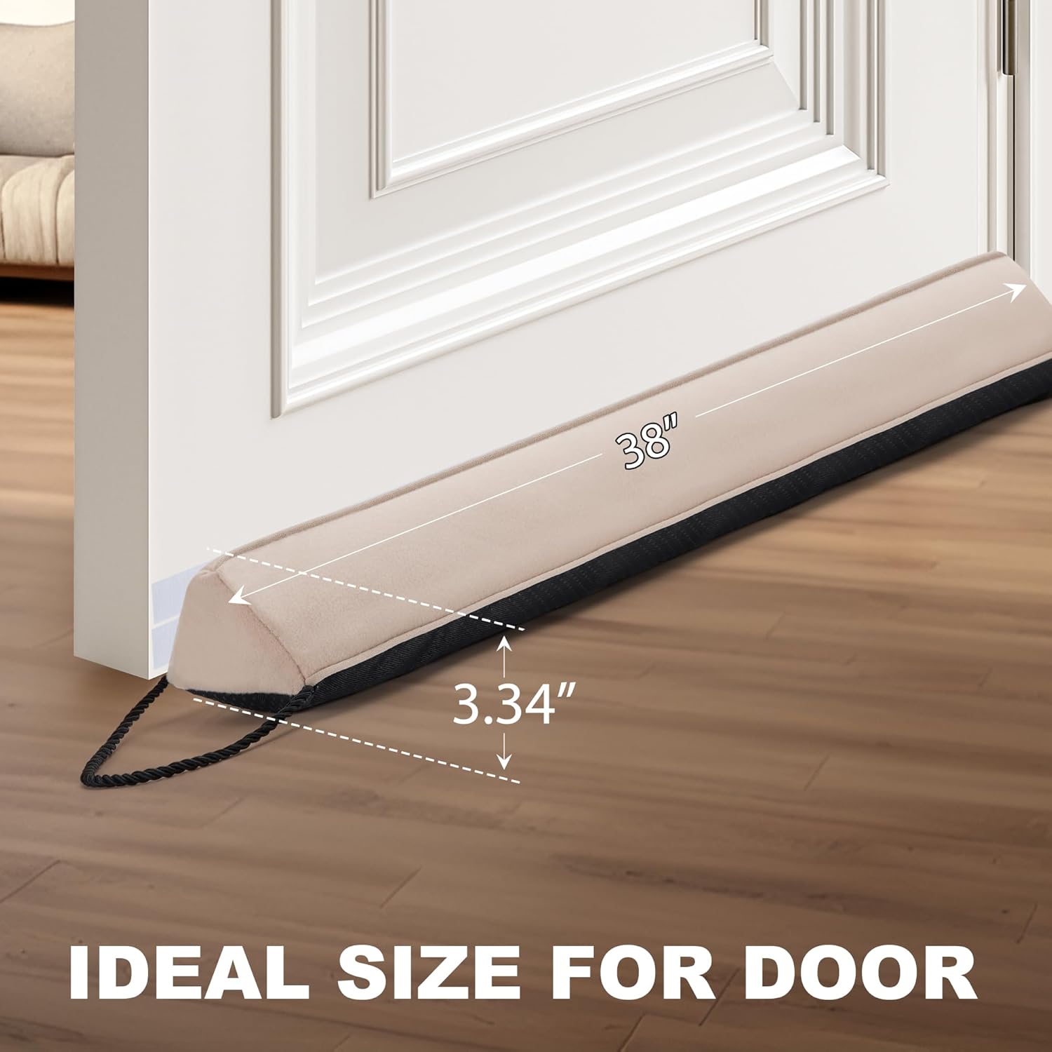 UUYUUY Door Draft Stopper Triangular Weighted Gap Filler