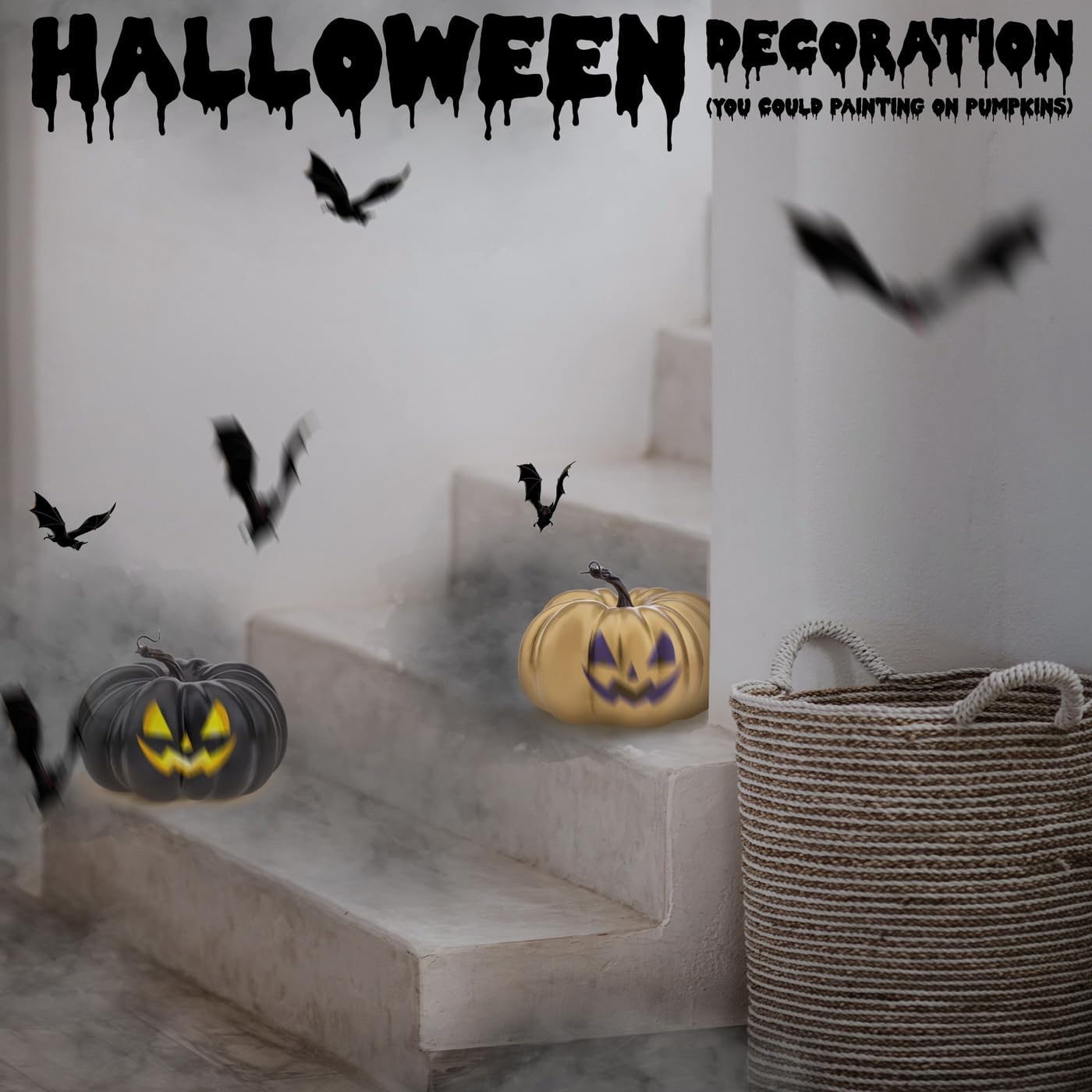 1 Pcs Gold Shiny Artificial Halloween Pumpkin Decoration