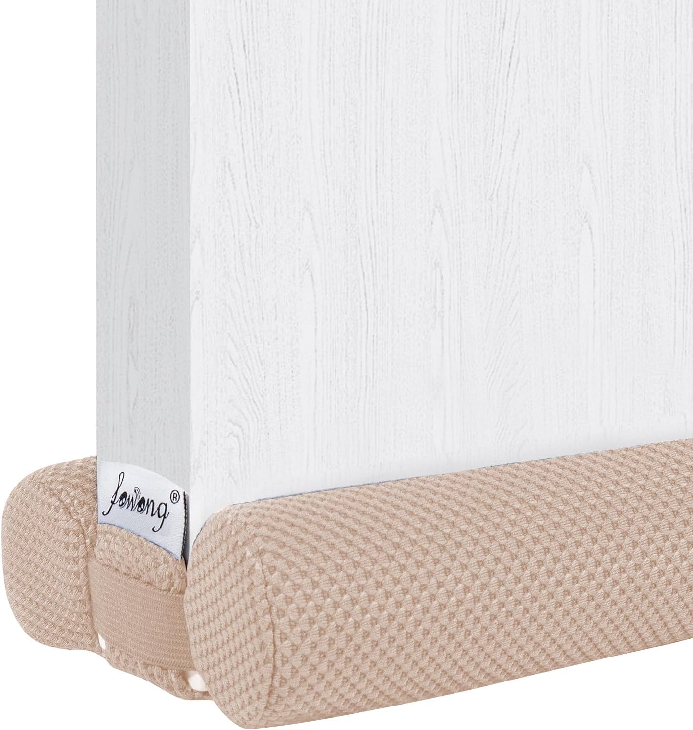 Fowong Door Draft Stopper Adjustable 30-36 Beige