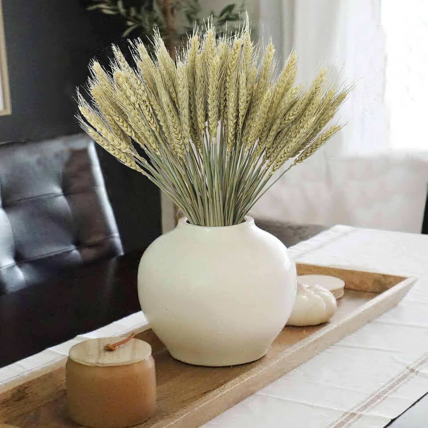 CISDUEO 100 Pcs Natural Dried Wheat Stalks Bundle 1