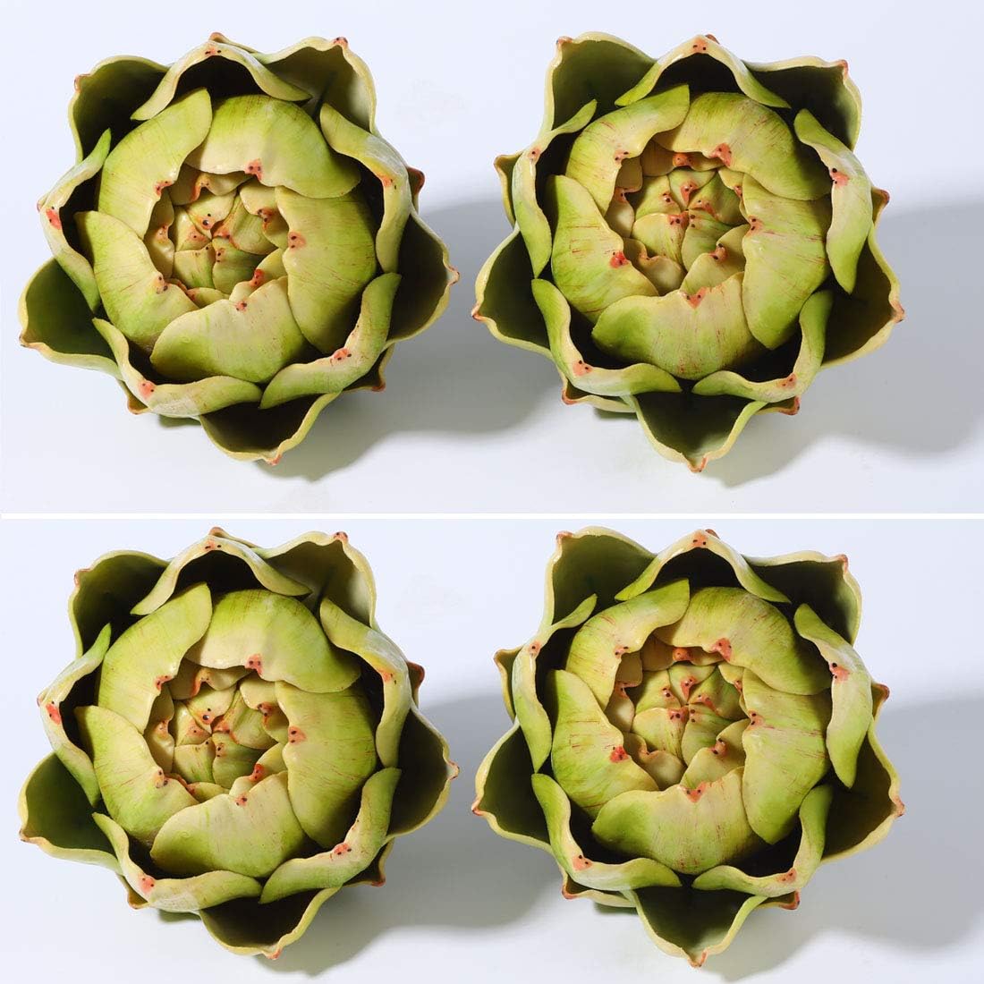 Onlove Large Green Artificial Artichoke Decor Set of 4