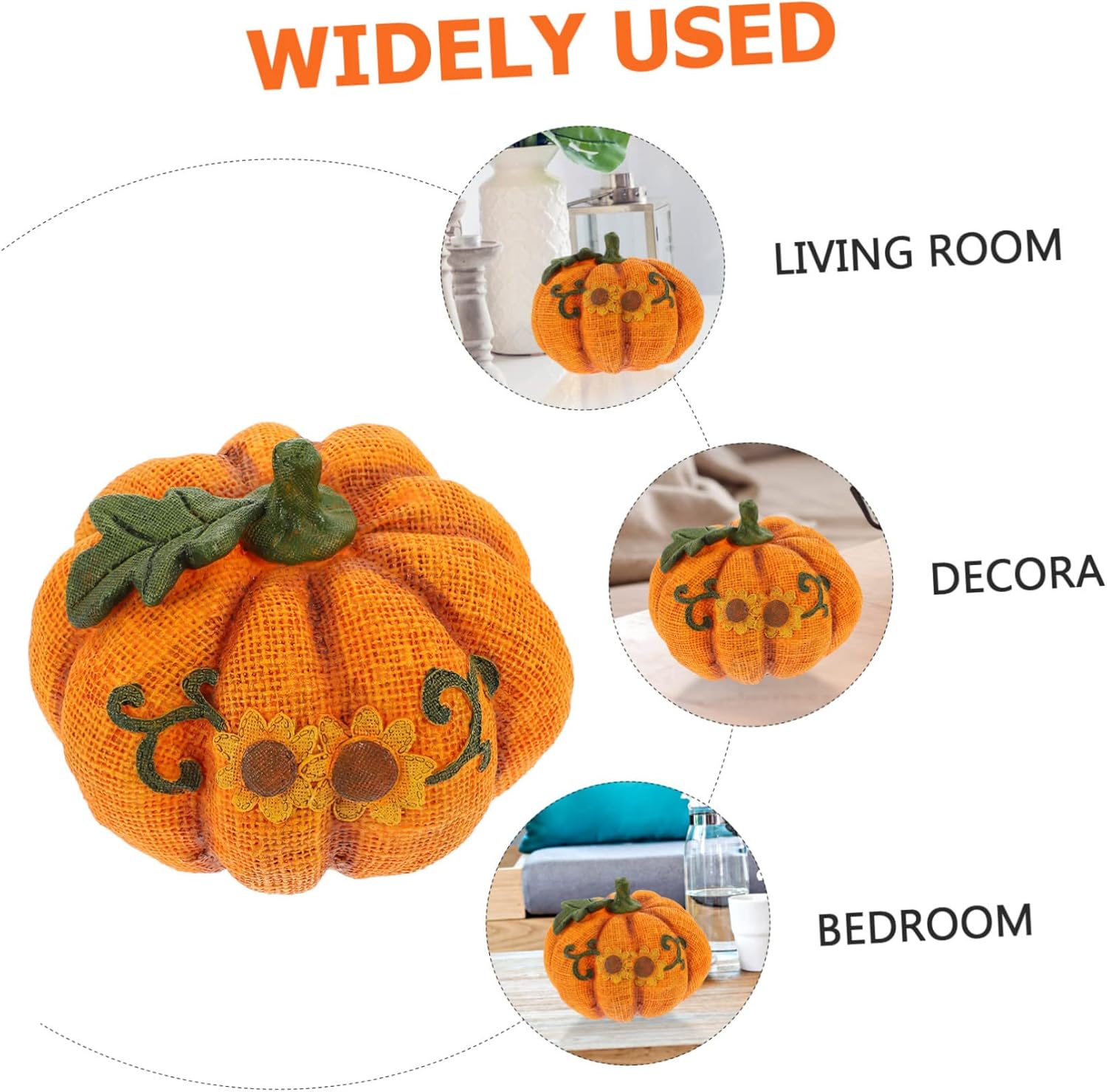Realistic Artificial Pumpkin Model for Fall Decor