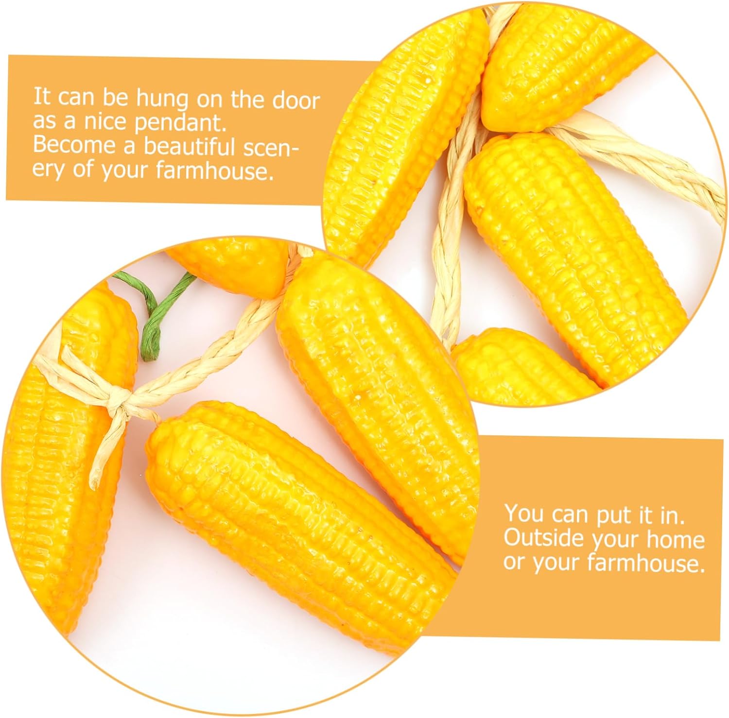 Cabilock Artificial Corn Decor for Farmhouse and Kitchen
